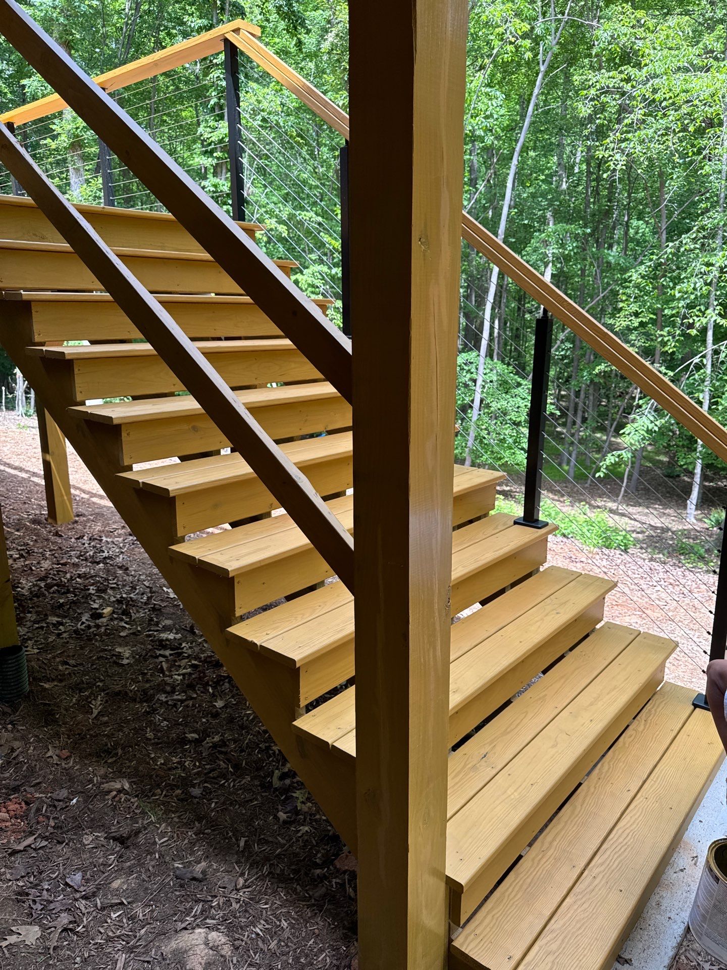 Porch and Deck staining  by GonzalezPainters & Contractors Inc 