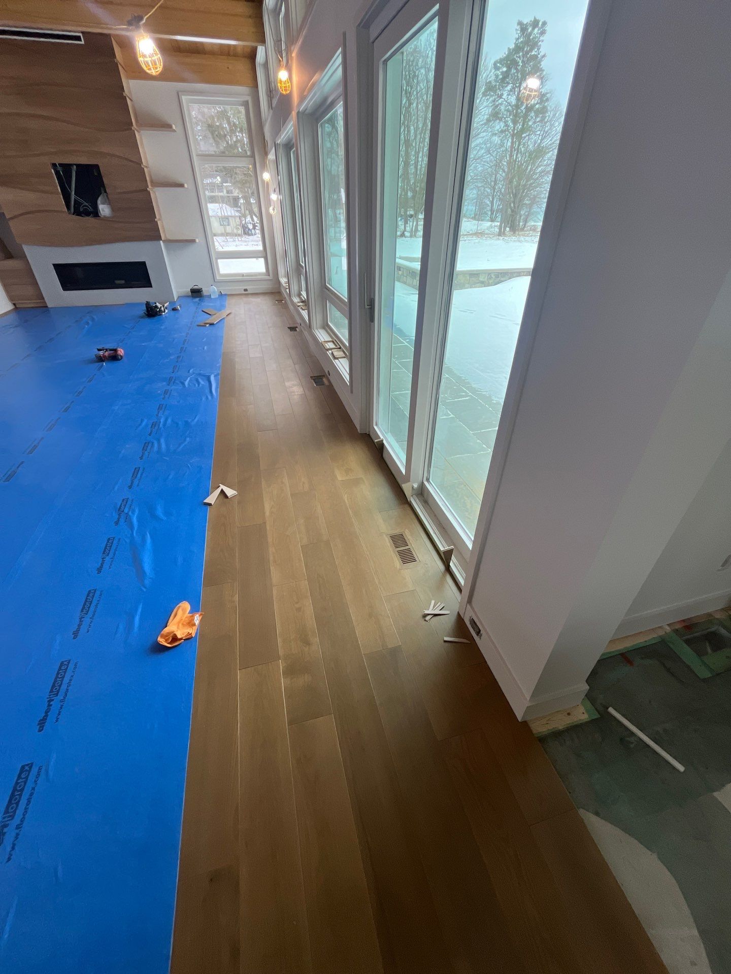 Custom Domestic White Oak Floors Installed in this Large Lakeshore Stunner! by RTBaldwin Hardwood Floors