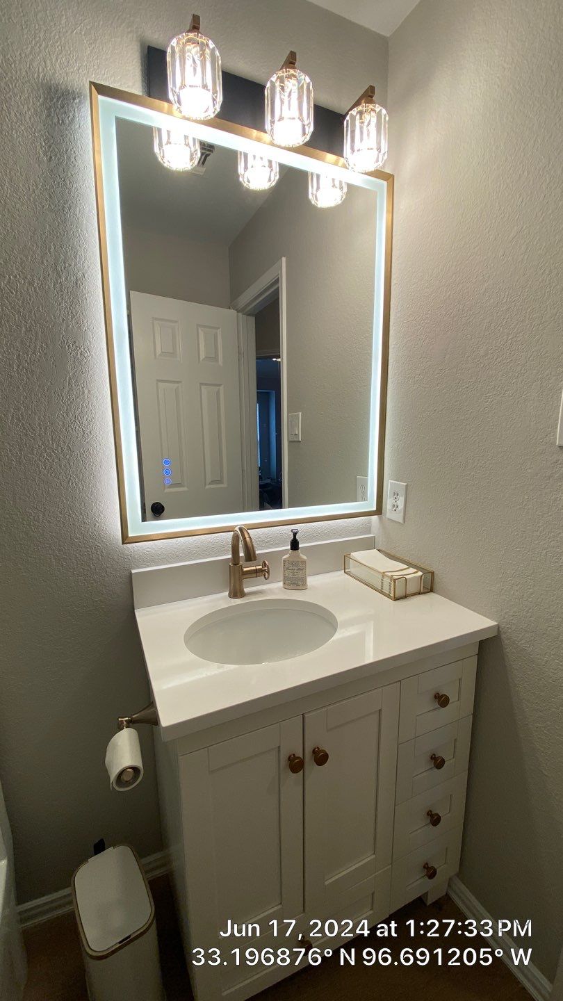 Guest bathroom remodel by SLM General Contractors & Roofing