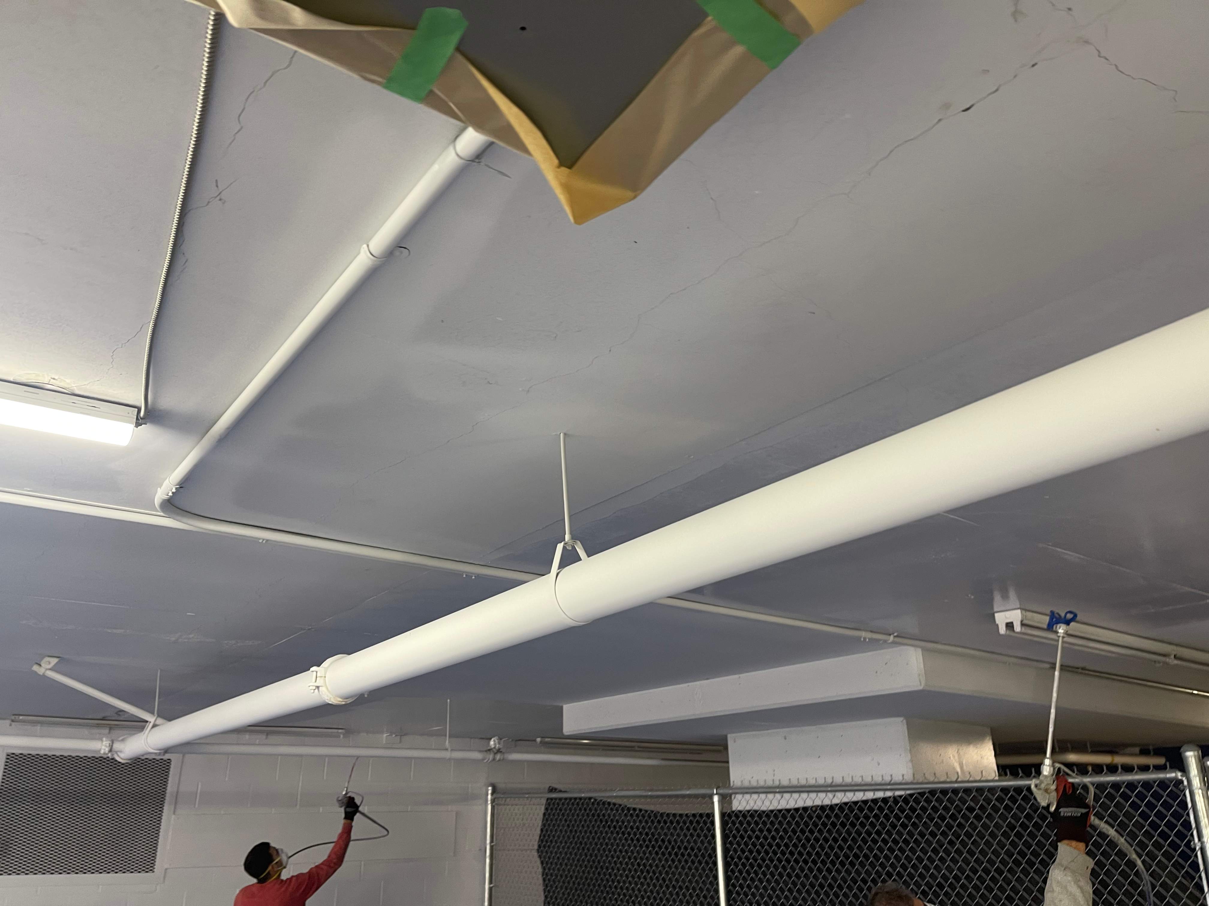 Commercial Ceiling Painting – Downtown Location by YVR Construction Group