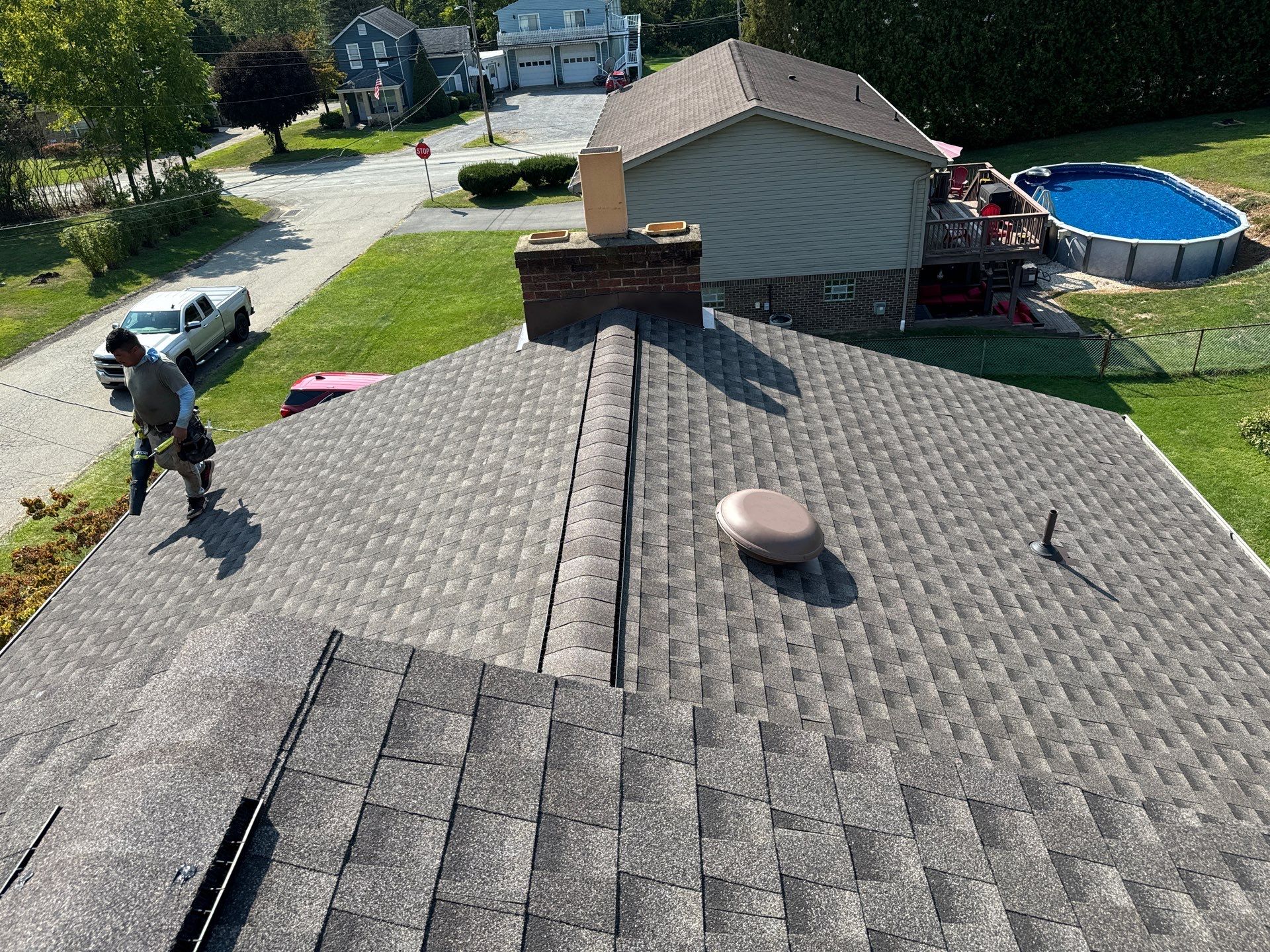 Residential Roofing Installation using GAF HDZ SHINGLES by La Bendicion Contruction Llc