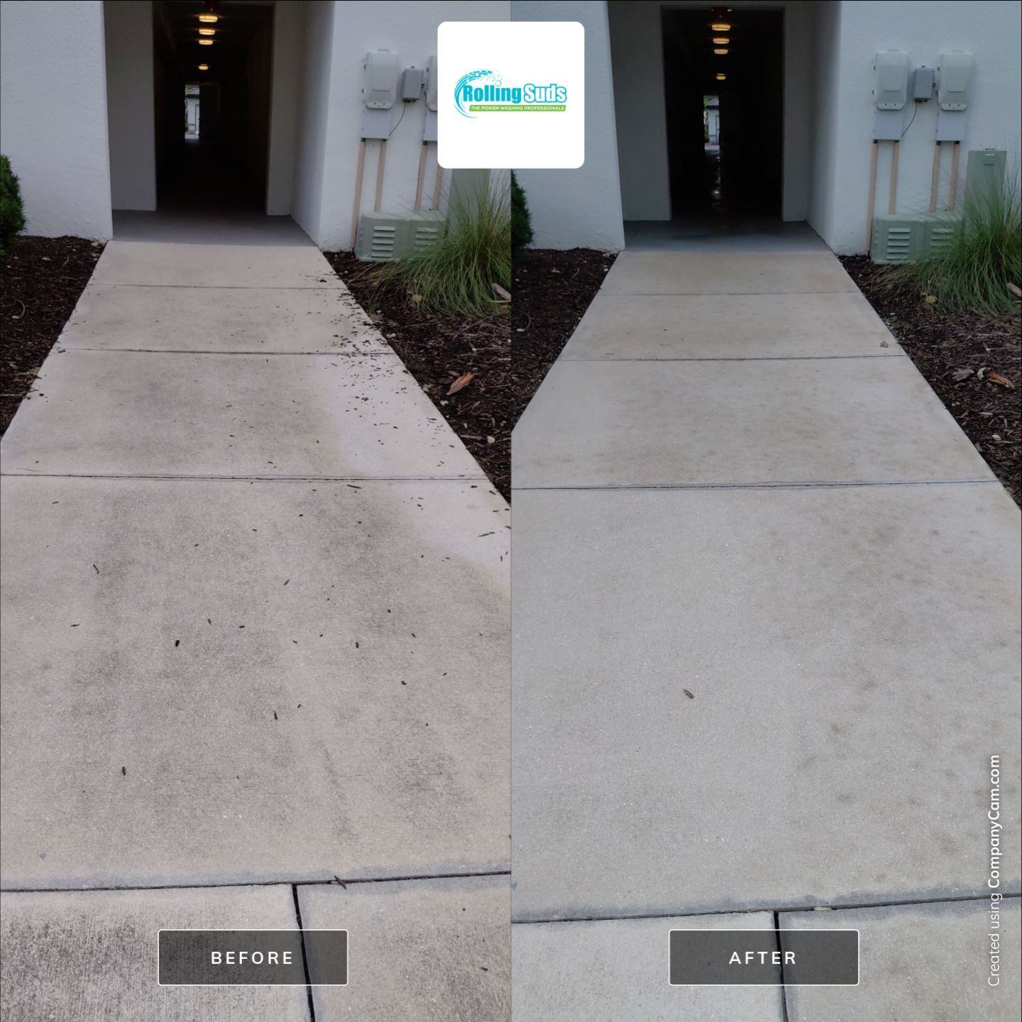 Apartment Flat Work by Rolling Suds Power Washing of Naples - Fort Myers