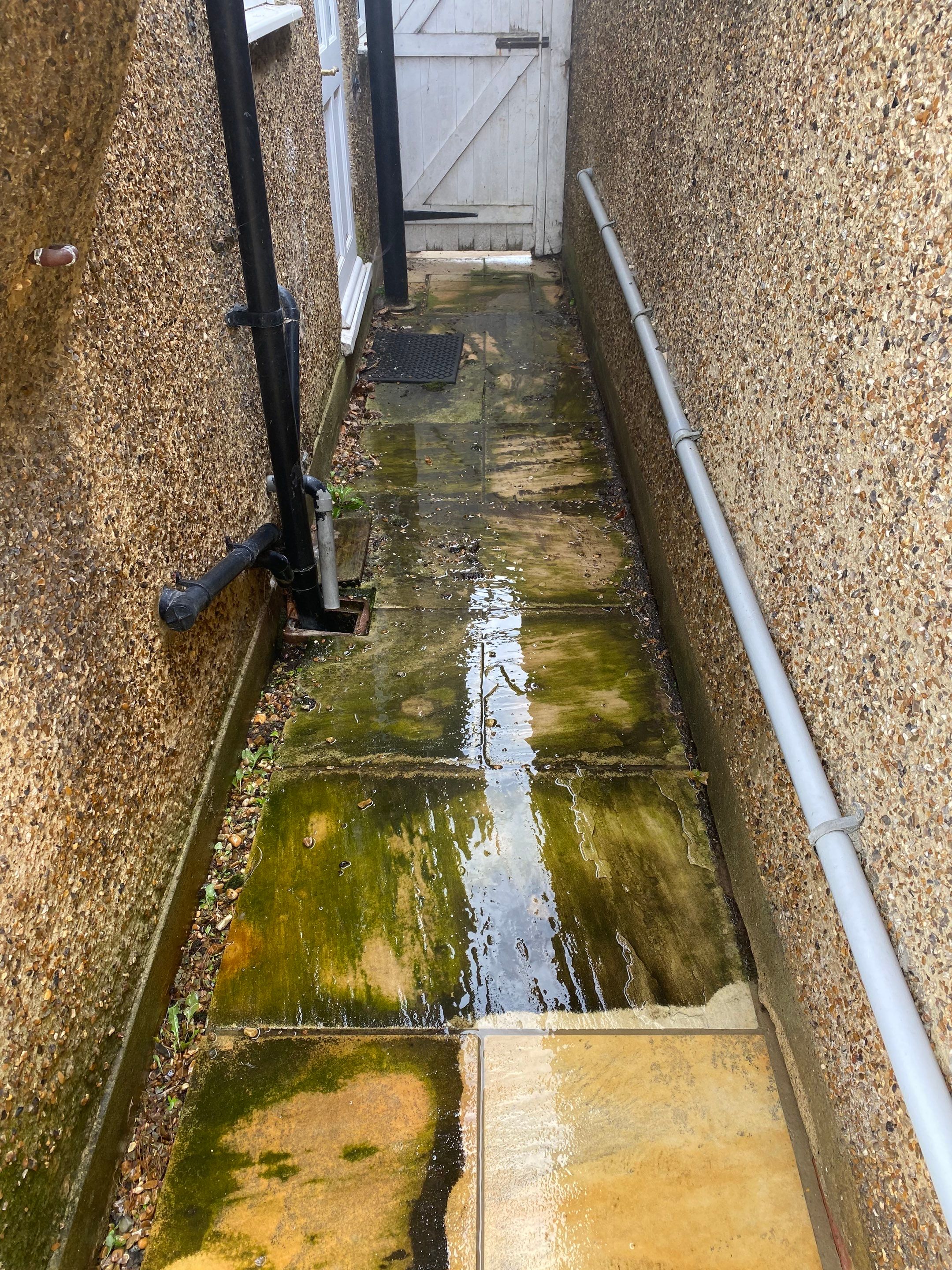 Driveway And Patio Clean using honda 21 ltr/min by Ges Exterior Cleaning ltd