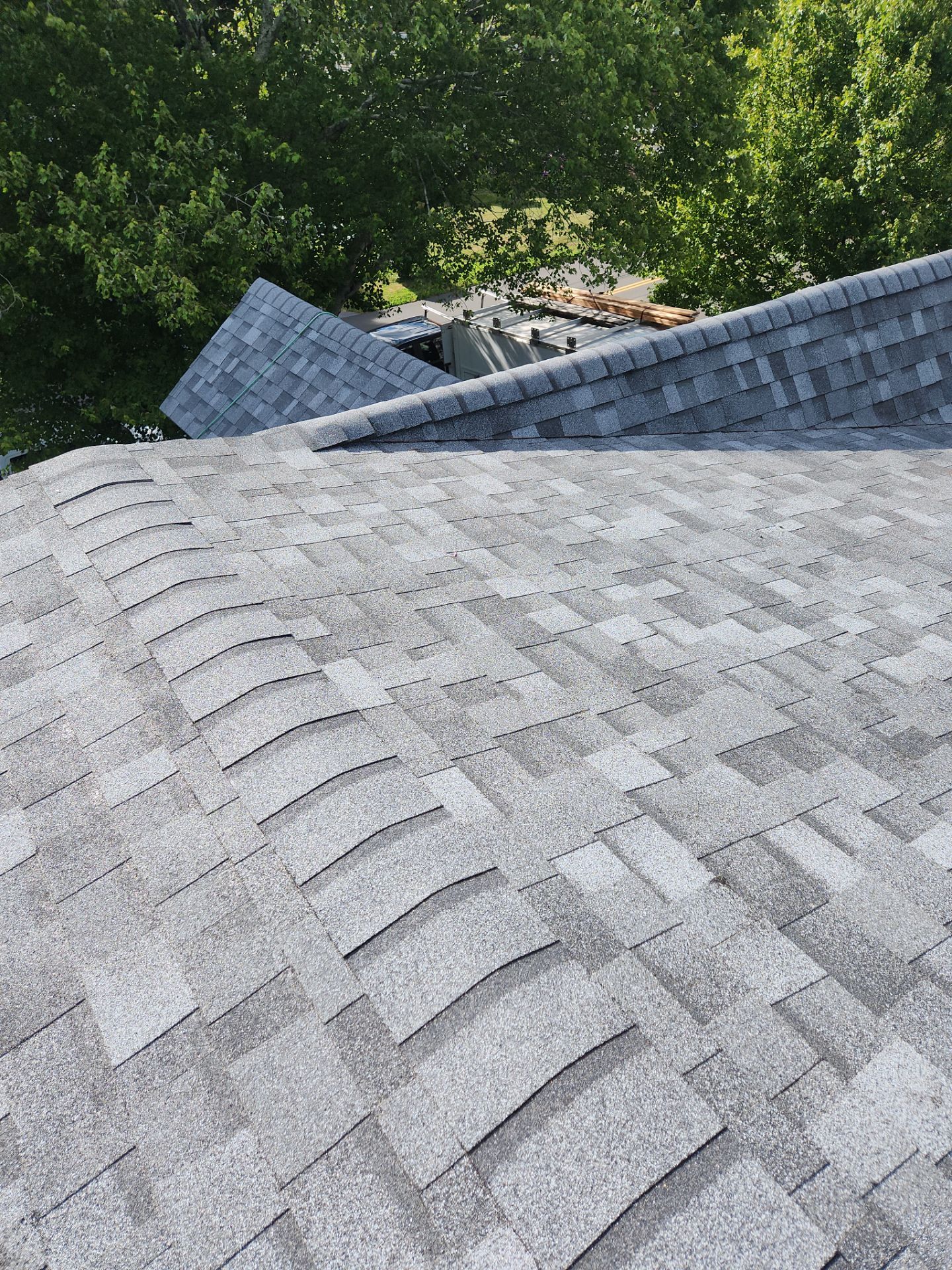 Residential Roofing Installation using Owens Corning TruDefinition Duration AR - Slatestone Gray by A Plus Exterior