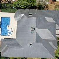 24ga 1.5" Mechanical Seam Pre-Weathered  by Total Roofing System The Metal Roof Experts