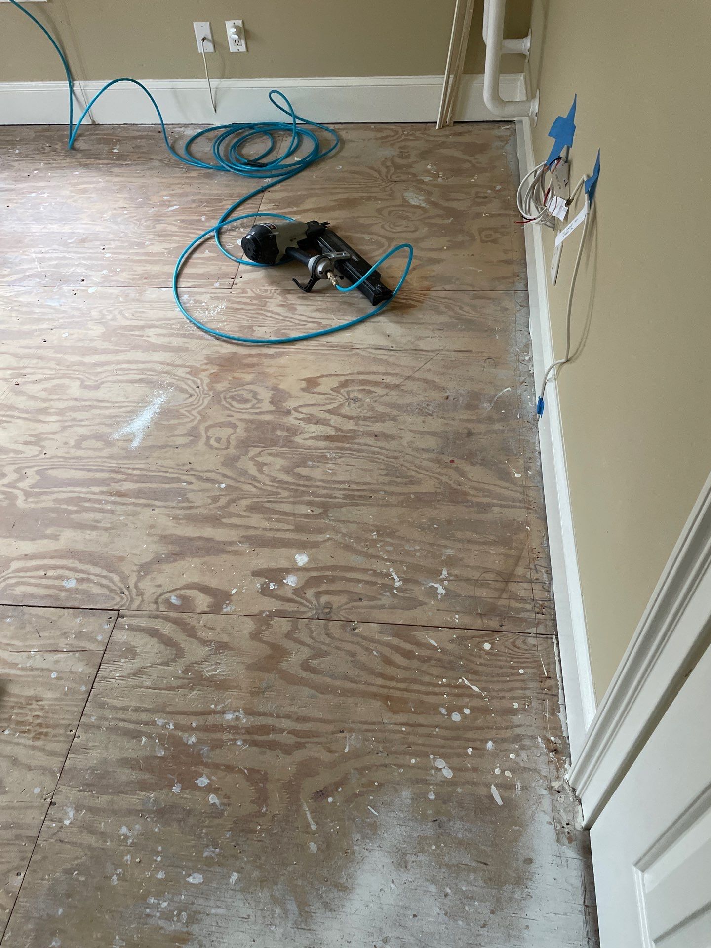Border with lighter colored field by Footprints Floors of East Atlanta