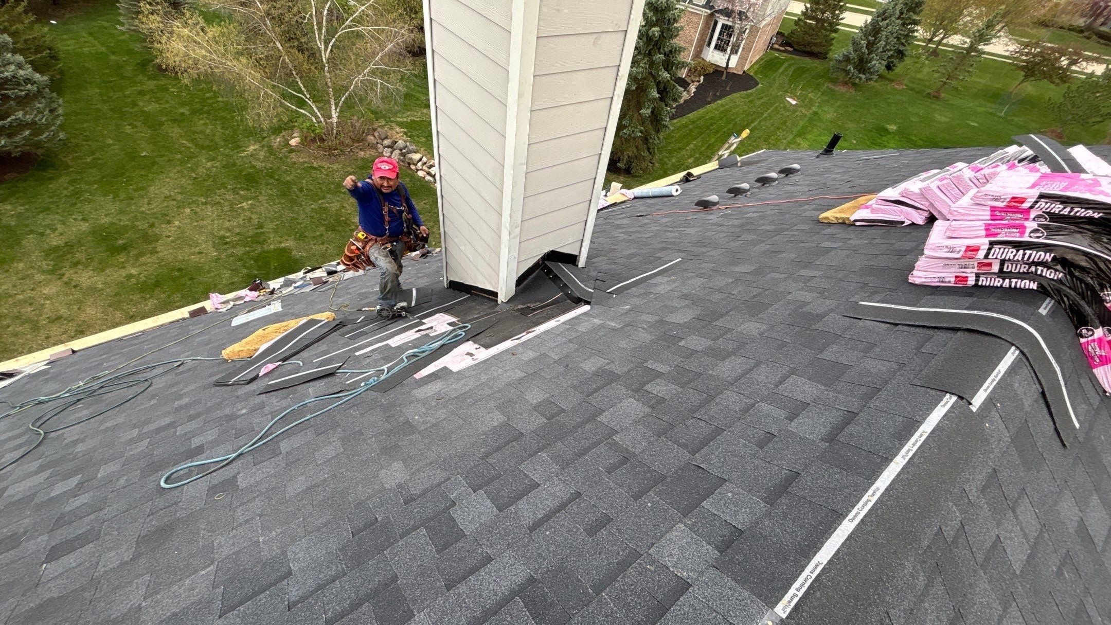 Roof Replacement using Owens Corning Onyx Black by 180 Contractors