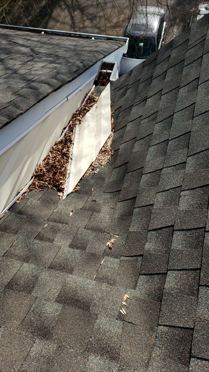 Gutter Cleaning using water by G&H Home Tech Pros LLC