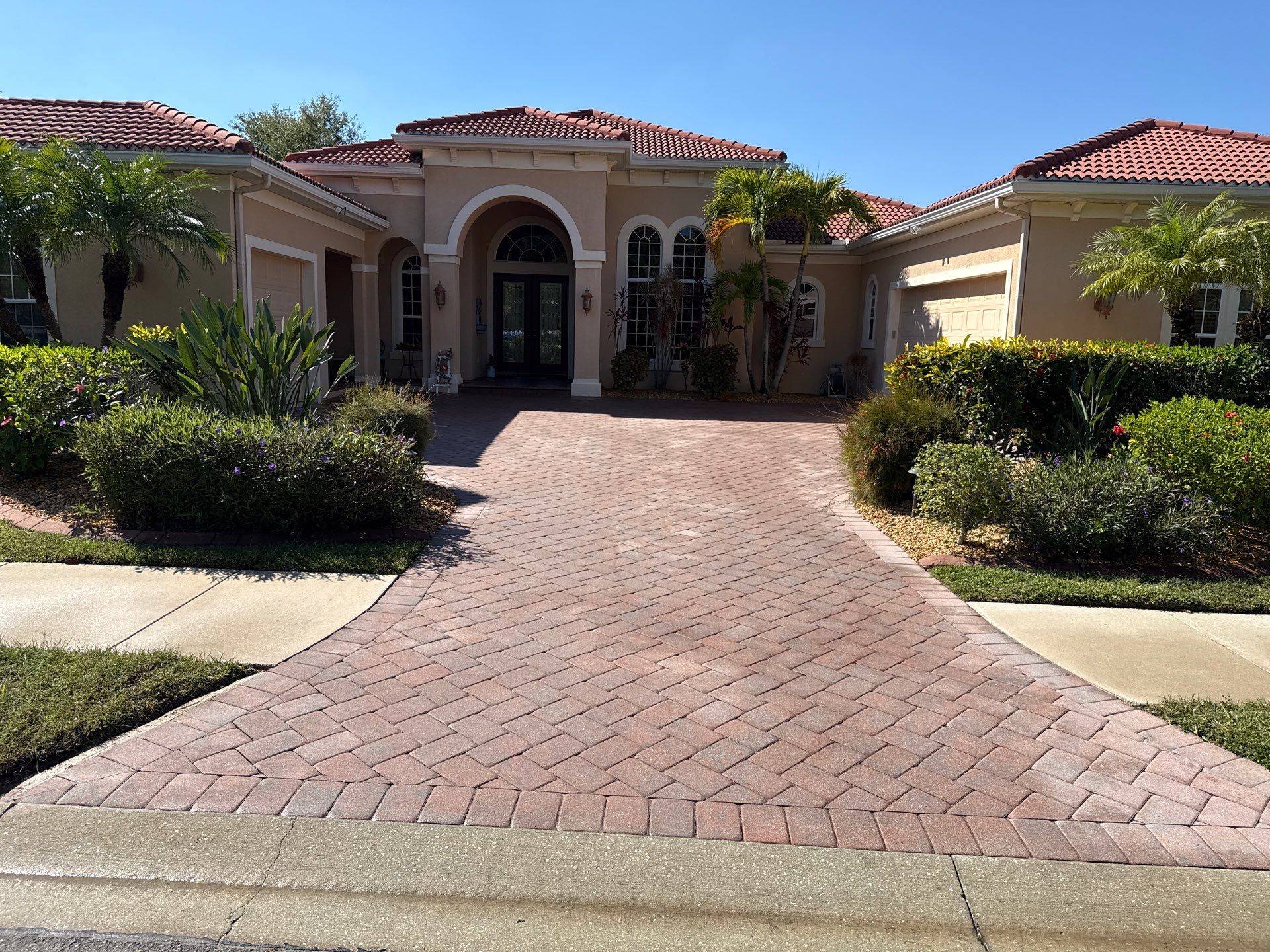 Tile Roof Cleaning & Oil Stain Removal | Tara River Place, Bradenton FL by Sunshine AquaWash