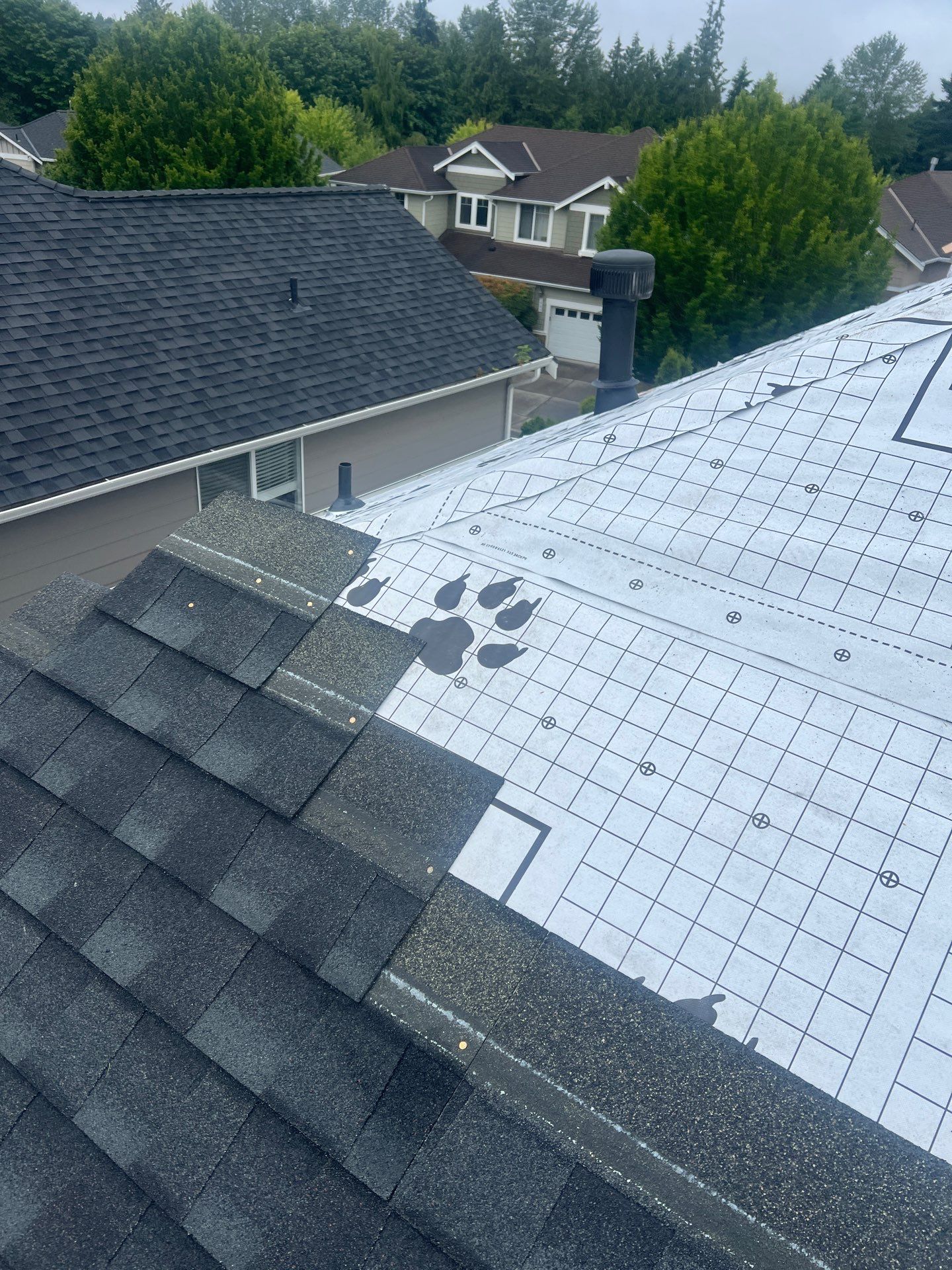 Residential Roofing Installation using GAF UHDZ Shingles by Roofing Formula LLC