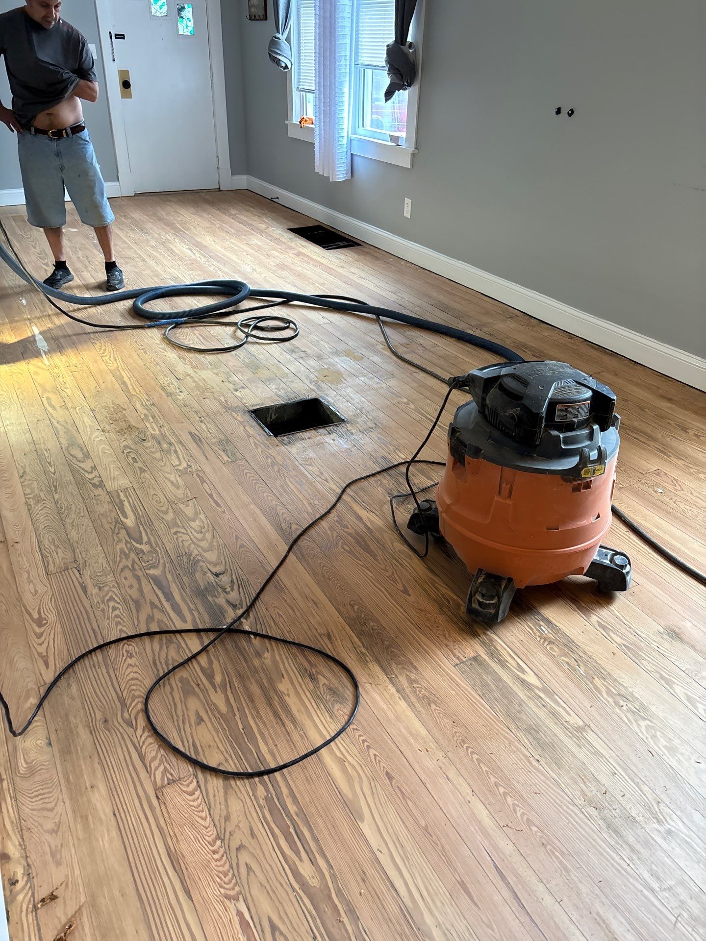 Hardwood Floor Refinishing and Staining Project in Latonia by Footprints Floors Kentucky
