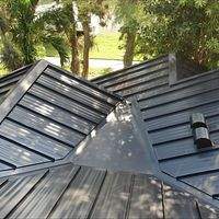 24ga 1.5" Mechanical Seam Matte Black by Total Roofing System The Metal Roof Experts