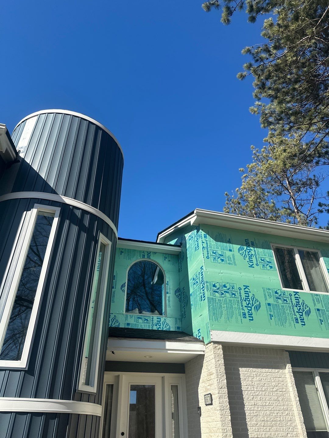 Siding Replacement using Certainteed Monogram D5 Pacific Blue by 180 Contractors