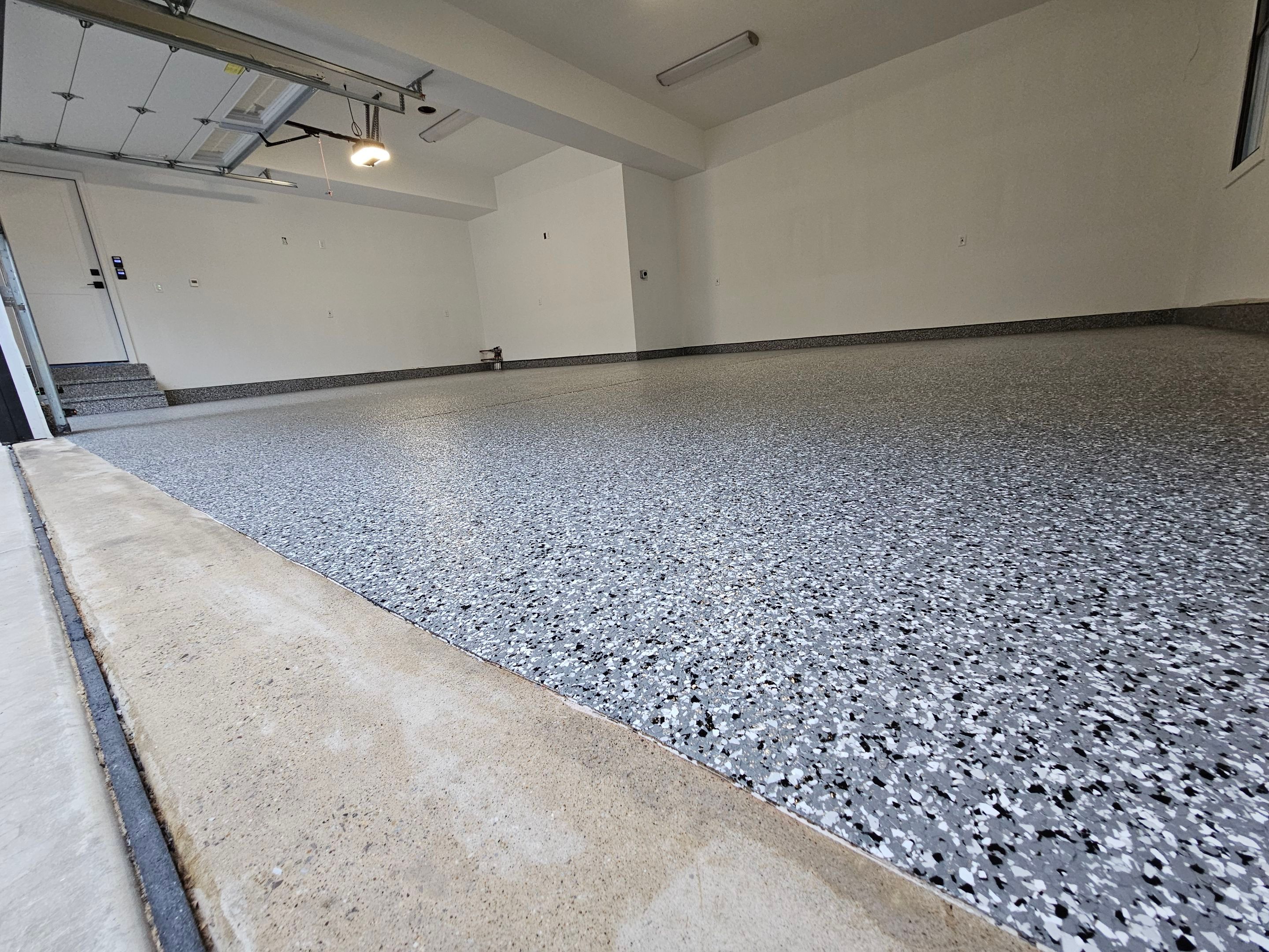 Wombat Flake Garage Floor  by Level 10 Coatings