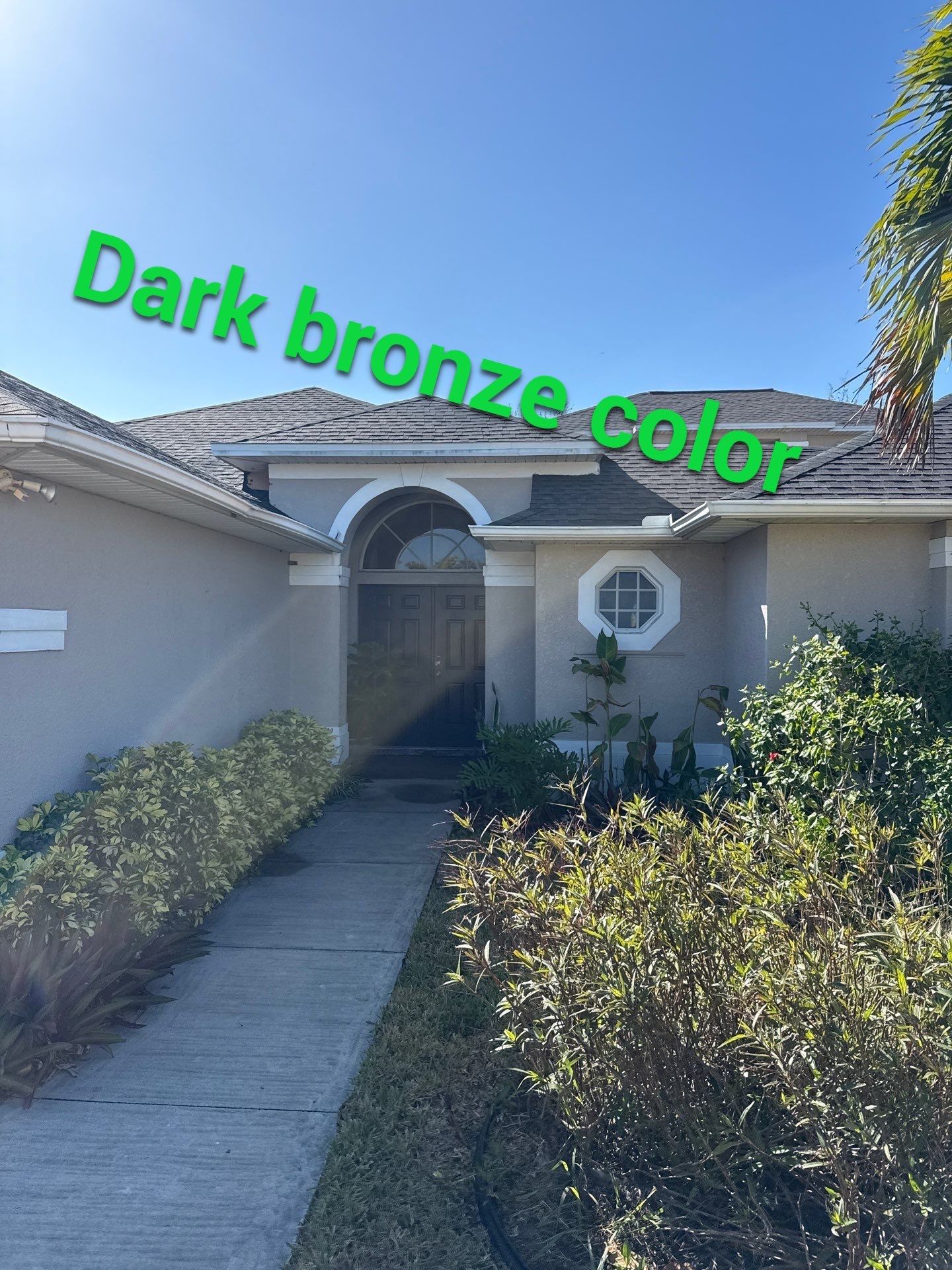 Dark Bronze Seamless Gutters using 6-Inch Seamless Gutters in Cape Coral FL by Gutter Professors