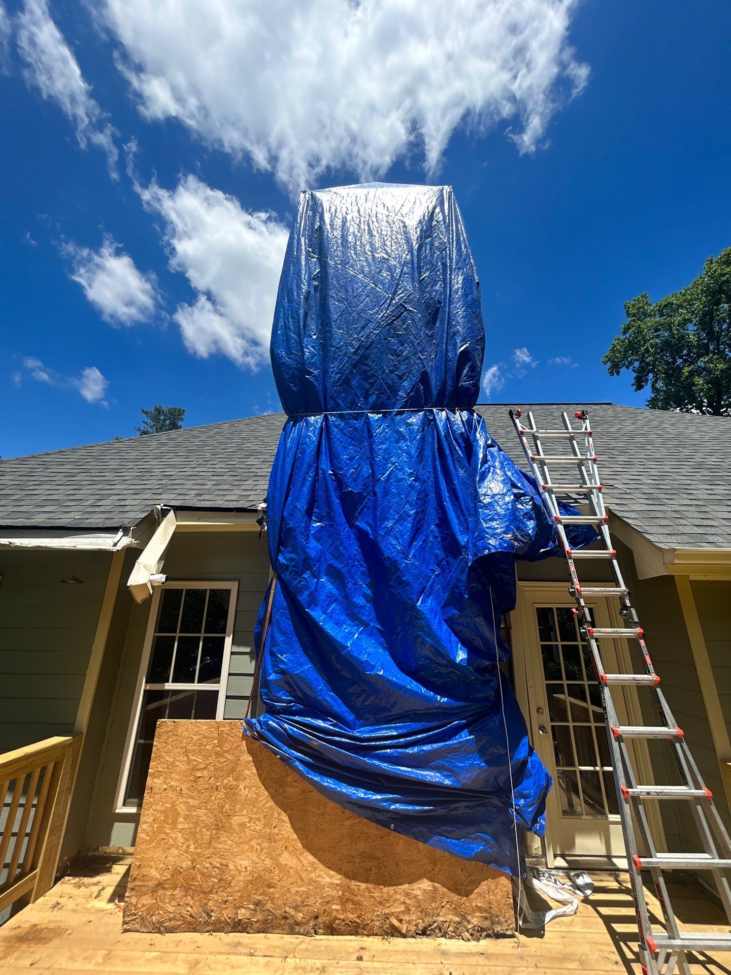 Exterior Renovation from Tree Damage with Insurance Claim by Clark Brothers Roofing & Construction