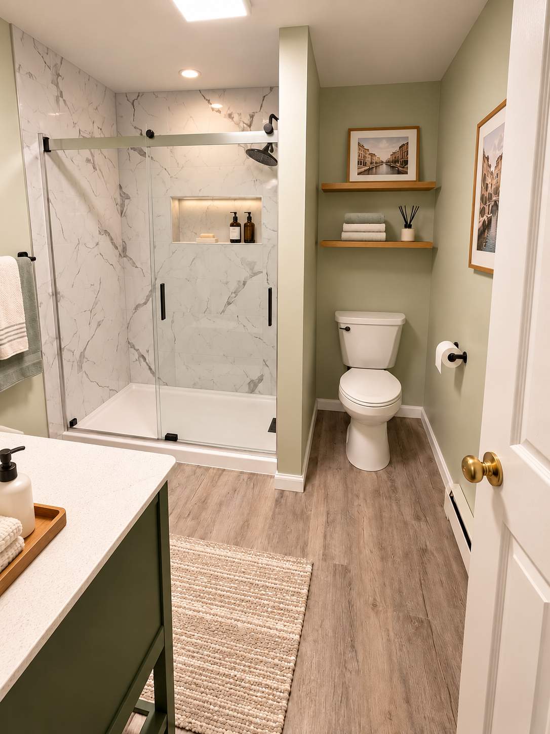Modern Finished Basement Remodel & Entertainment Space by Remodel Now