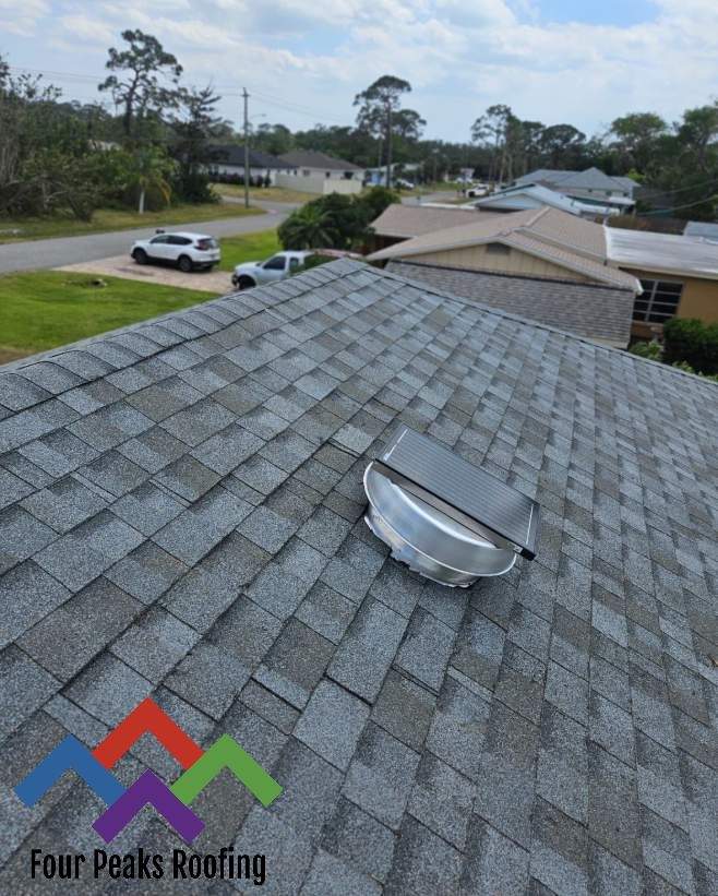 Solar Exhaust Fan Install by Four Peaks Roofing
