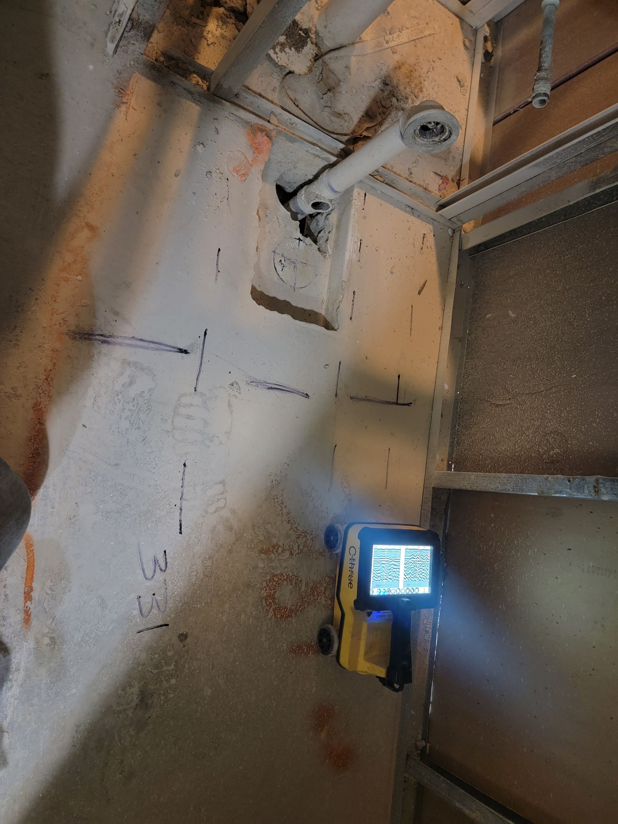 Concrete Scan for Plumbing Work by Alsip Locating Service, LLC