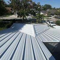 24ga 1.5" Mechanical Seam Regal White  by Total Roofing System The Metal Roof Experts
