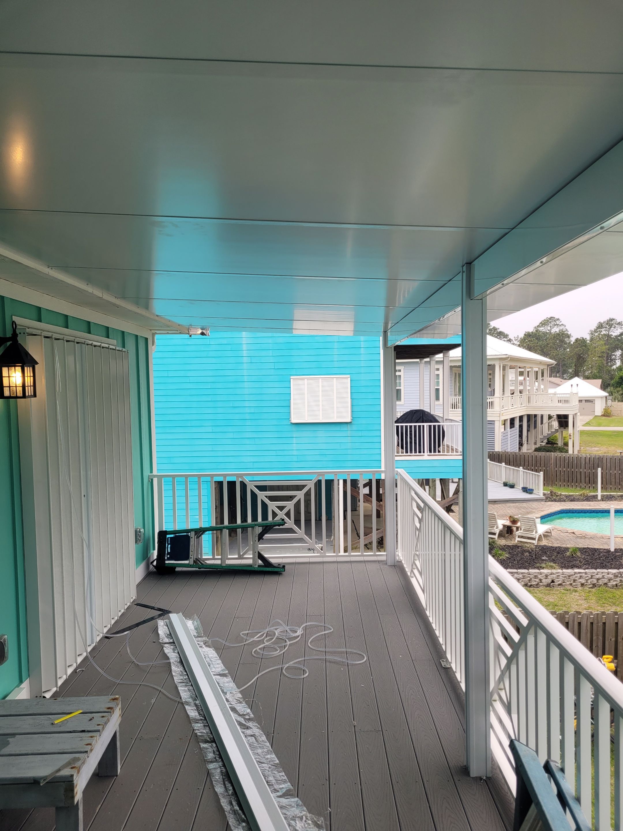 Elevated Patio Cover w/Pergola Trim by Titan Sunrooms