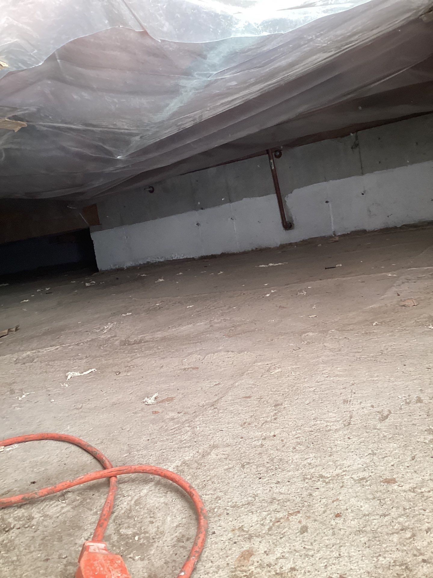 Crawlspace cleaning by Newhouse Restoration