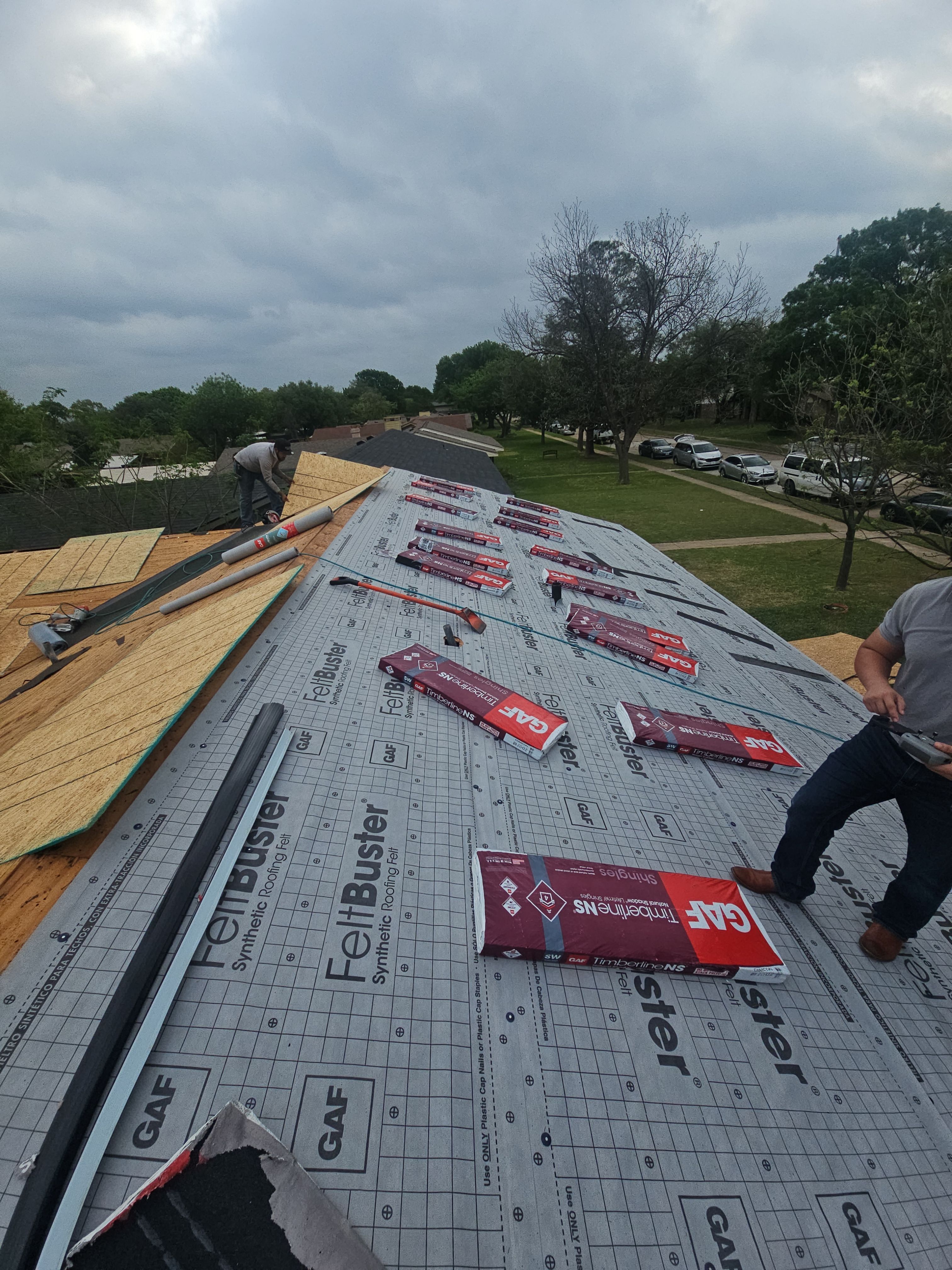 Full Roof Replacement & Flat Roof System in Garland by road roofing llc