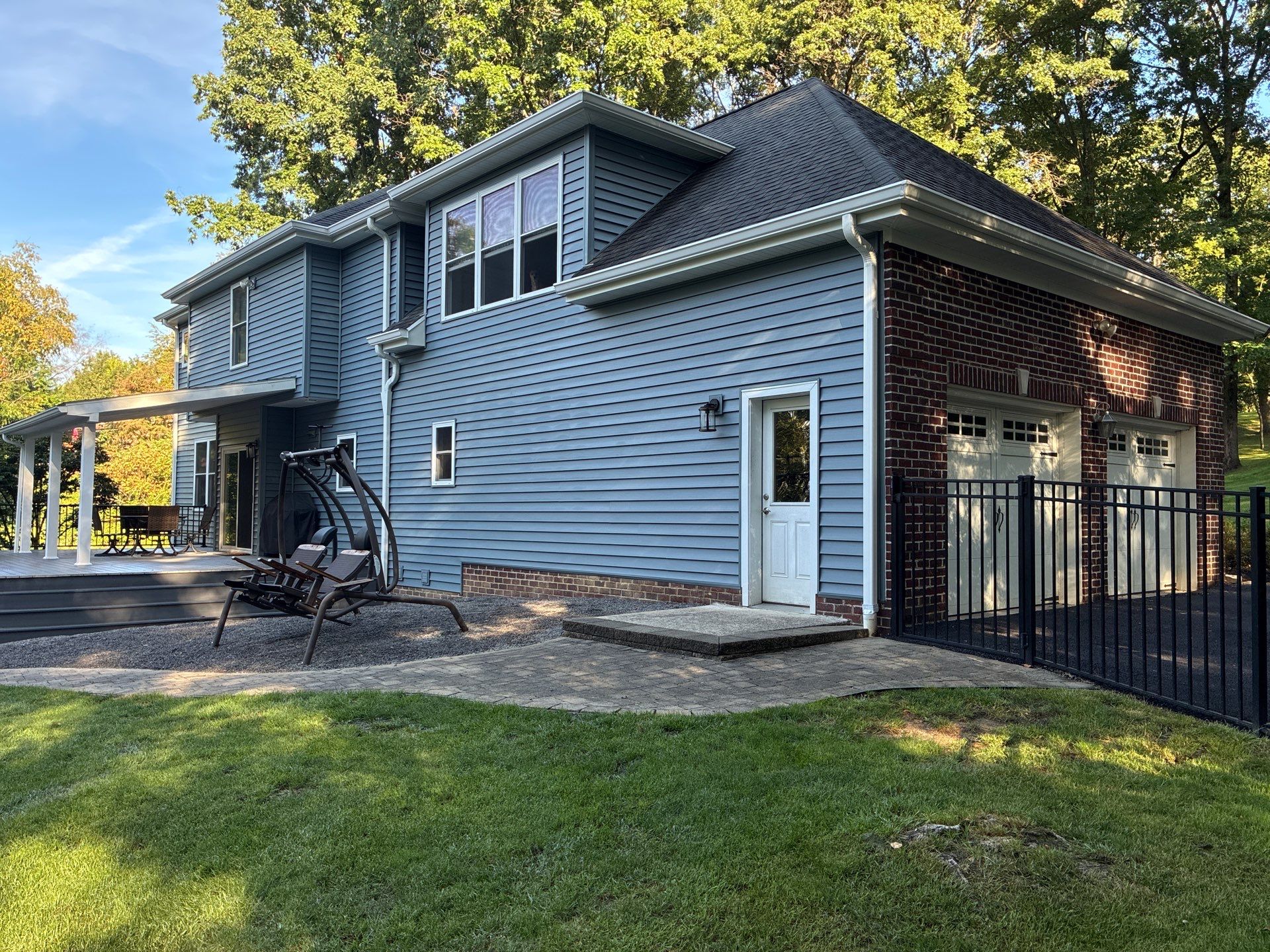 Full House Siding Renovation with English Wedgewood Vinyl in Gibsonia by Ideal Siding Pittsburgh