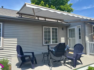 Retractable Sunesta Awning Installation on Traverse City Residential Deck