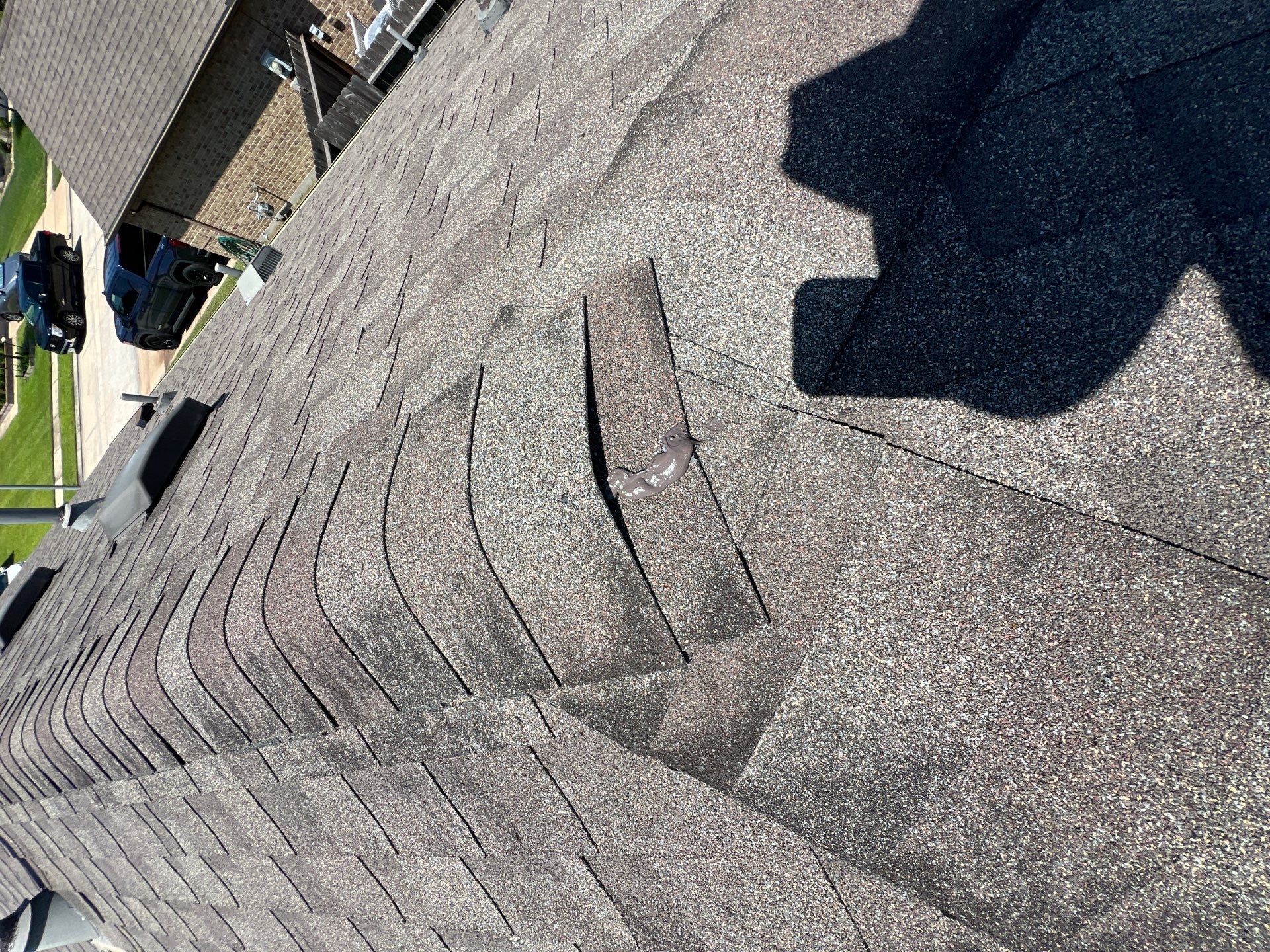 Hail Damage using Owen's Corning Duration (Lifetime) Shingles by Roof Repair Company