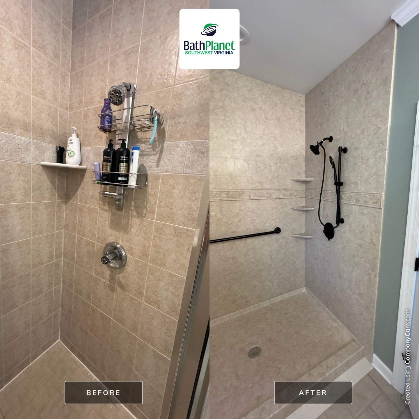 Shower Upgrade by BathPlanet SW Virginia