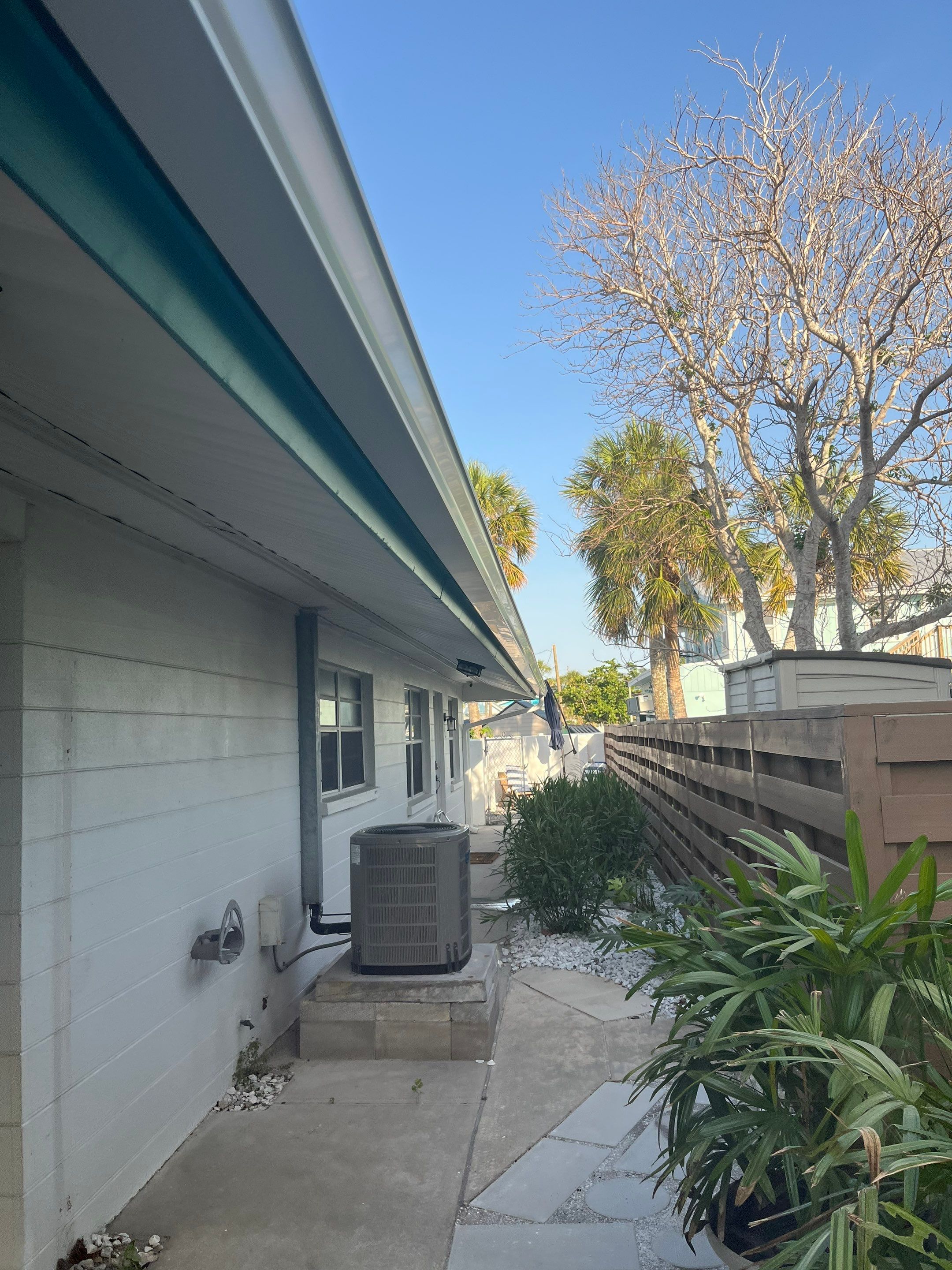 Splash Guard Gutter System and 7-inch Installation in Anna Maria FL by Gutter Professors