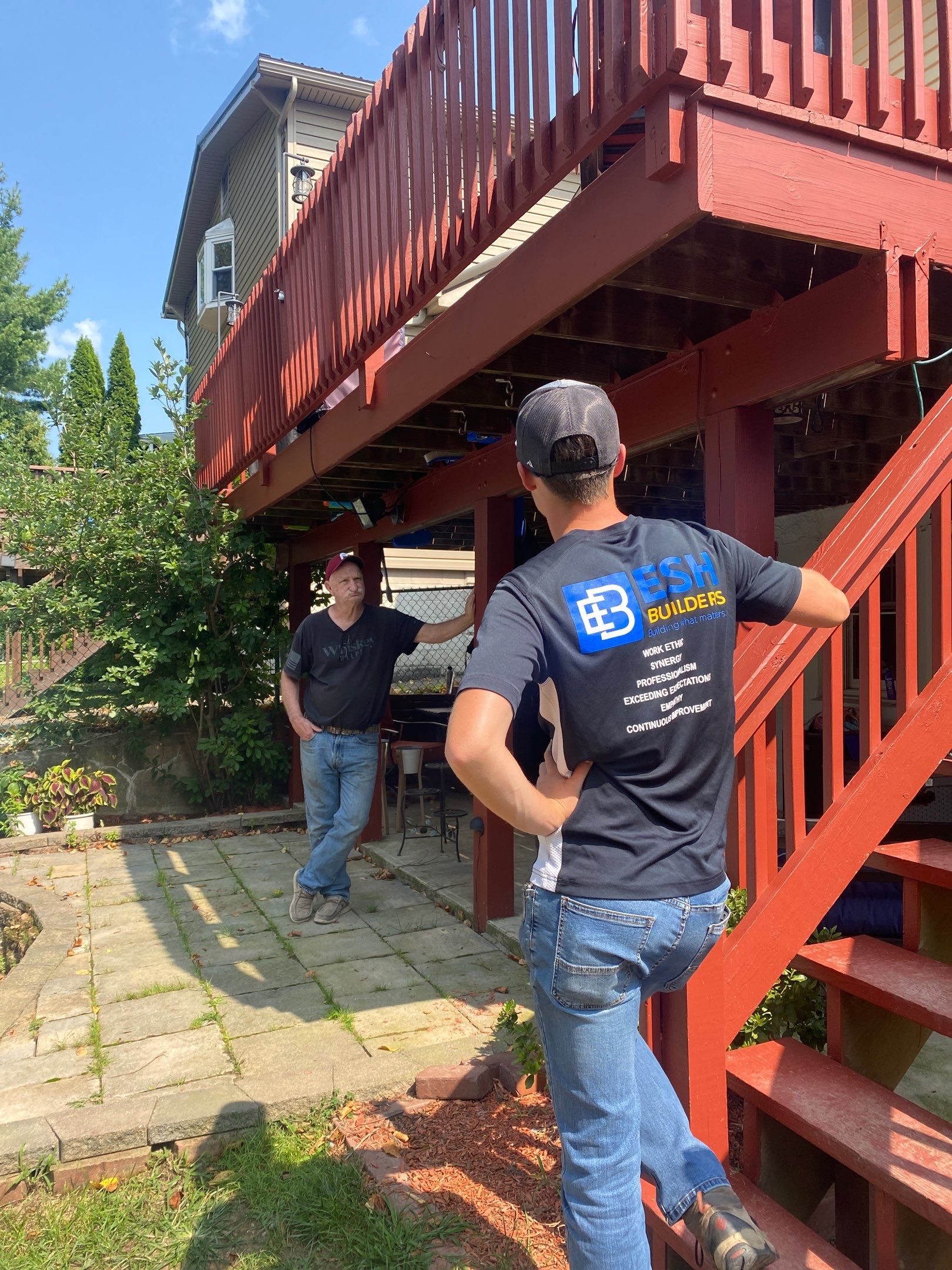 Porch roof Add-On and House Re-Single by Esh Builders