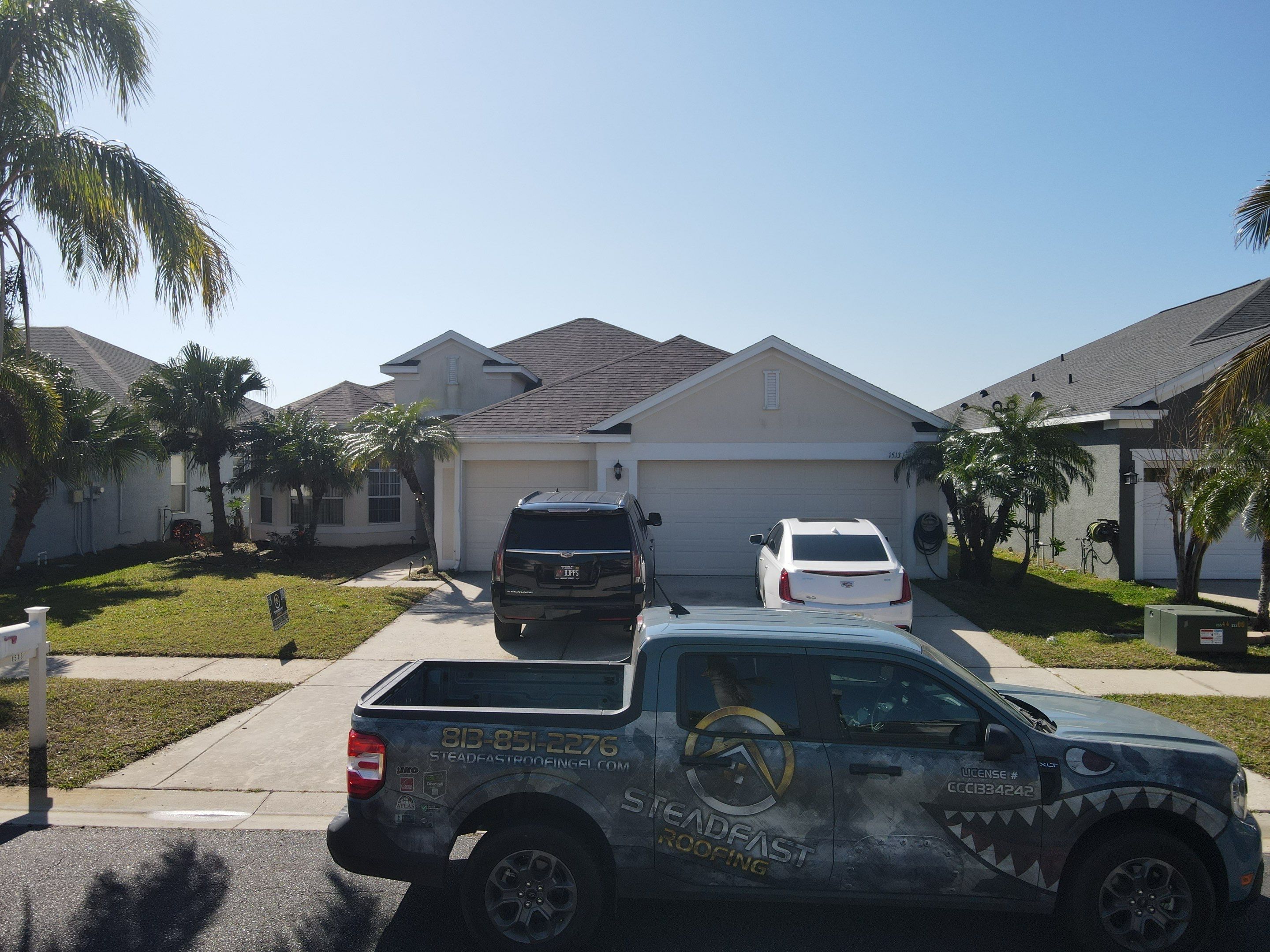 Roof replacement in Ruskin, FL. by Steadfast Roofing