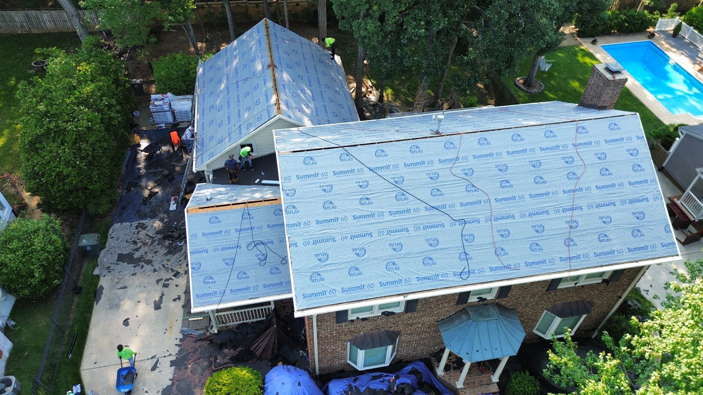 roofing project in Greensboro  by Skywalker Roofing LLC