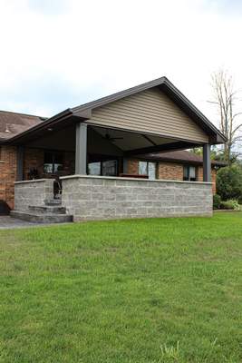 Outdoor Living Addition and Concrete