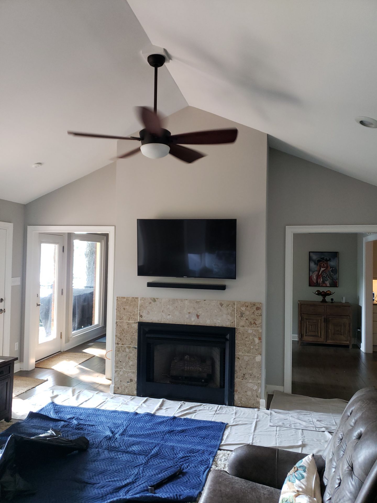 A Fireplace Transformation That's Staggering! by A Step Above Handy LLC