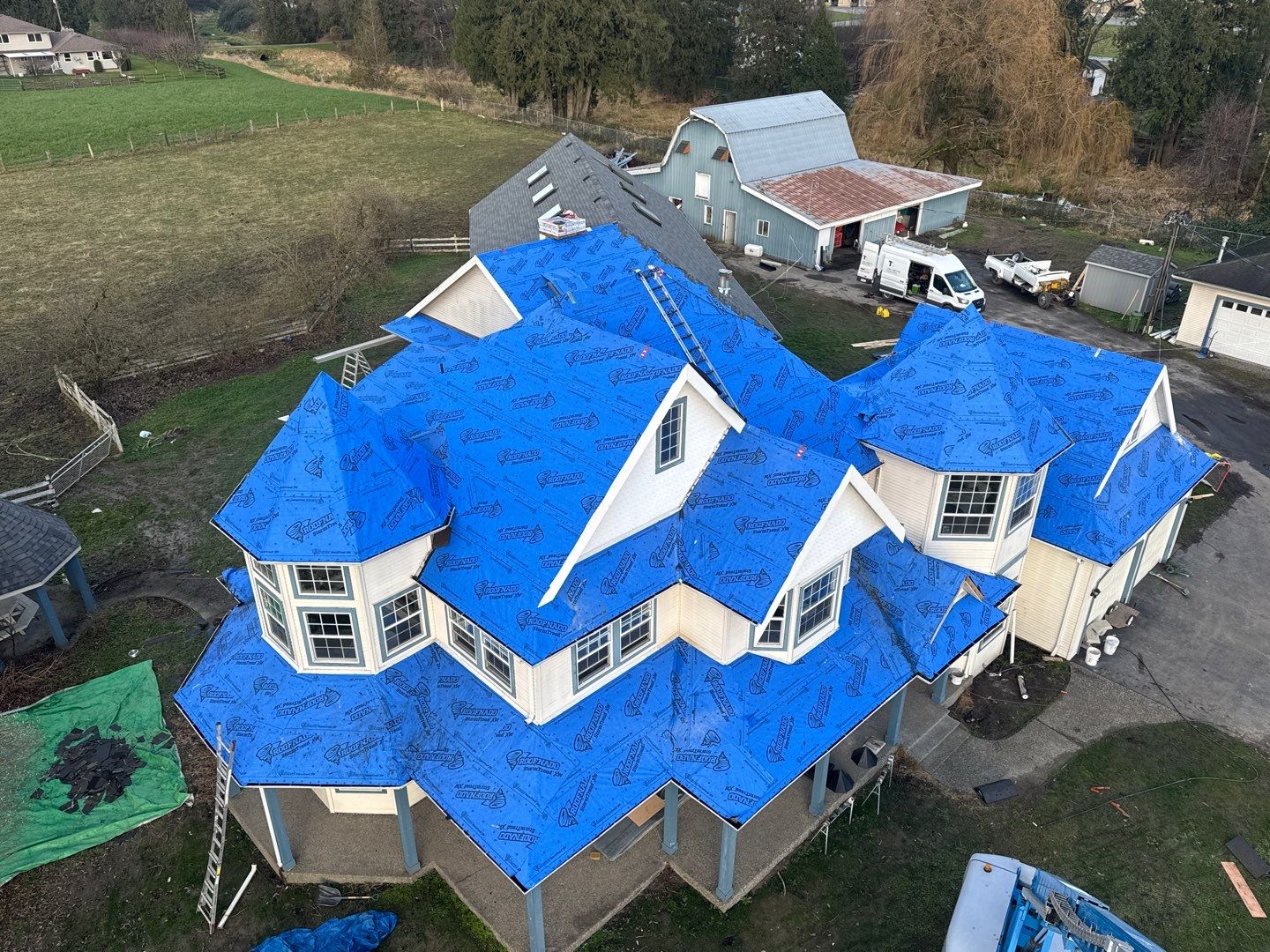 Residential Reroof Shingle by Top Notch Roofing Inc