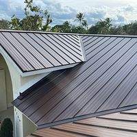 24ga 1" Nail-Strip Mansard Brown by Total Roofing System The Metal Roof Experts