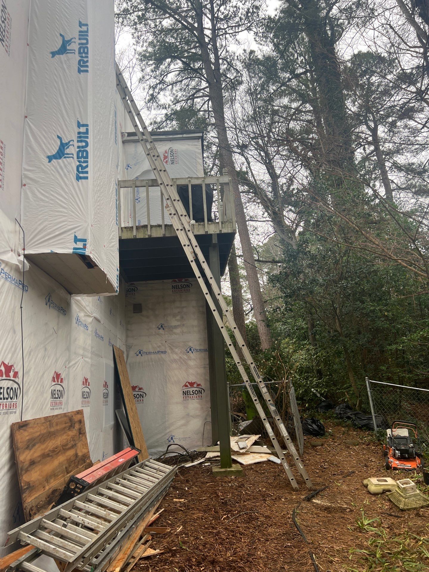 Exterior Painting with Accent Color and James Hardie Siding Installation in Marietta, GA by Nelson Exteriors