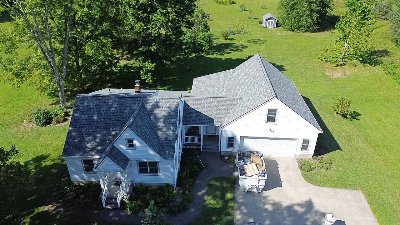 Atlas Pinnacle, Color, Coastal Granite, Drip Edge, Color, Black by Eagle Eye Roofing