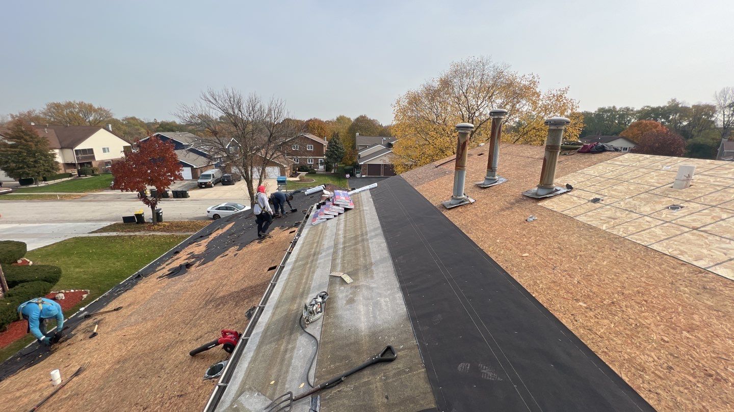 Multi-family unit roof replacement by Pro Home Services Inc