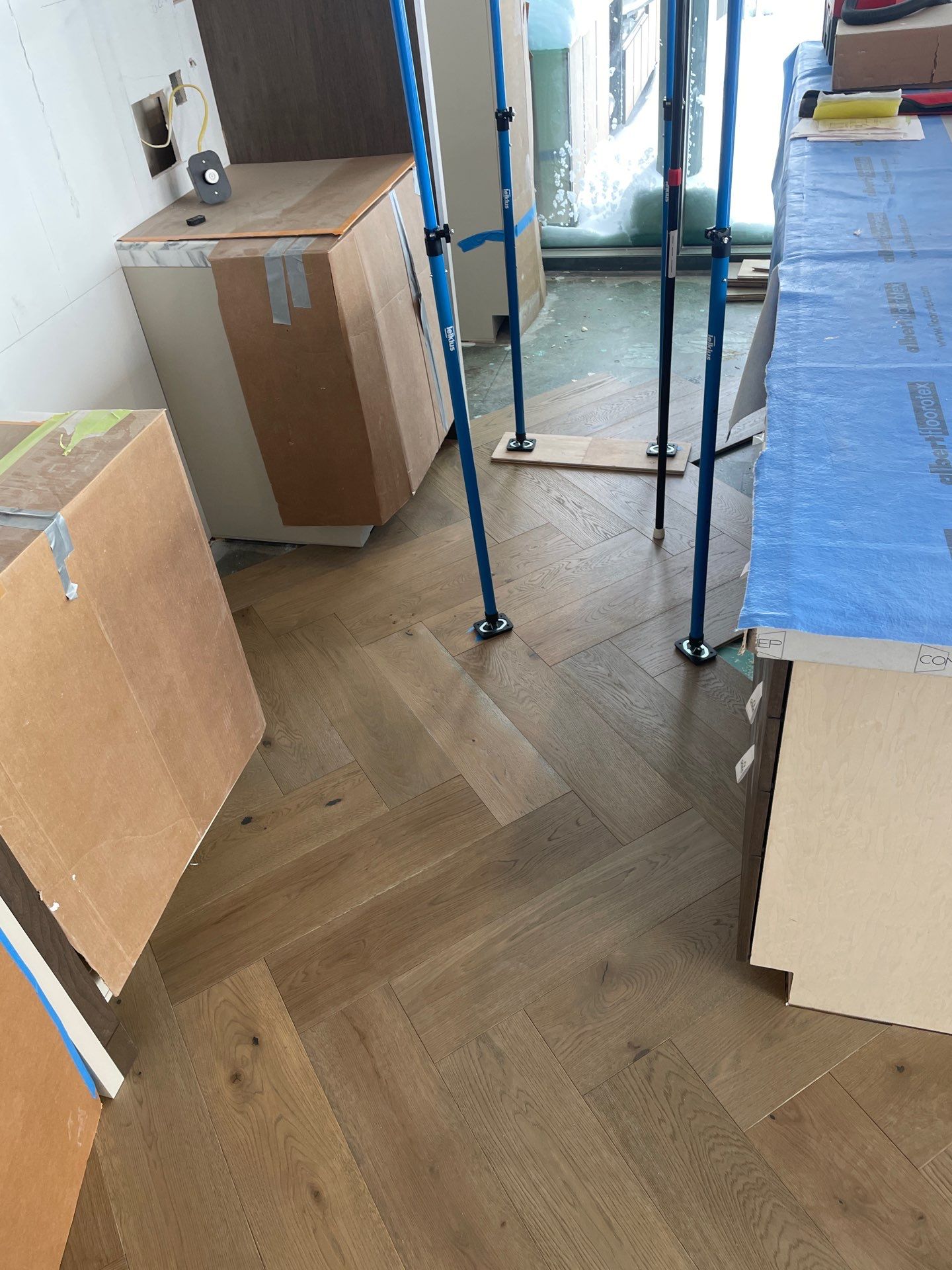 Herringbone Feature! by RTBaldwin Hardwood Floors