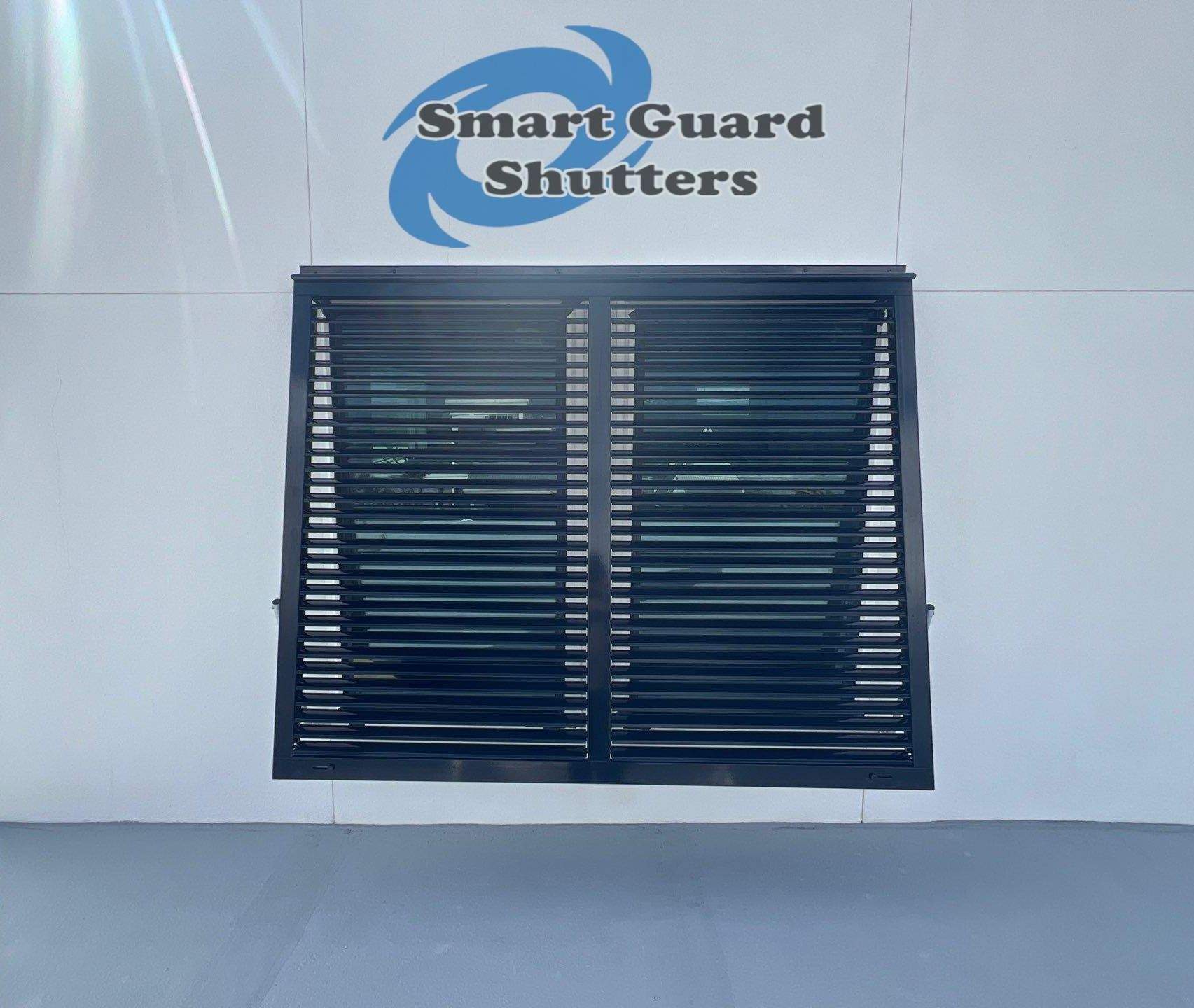  AstroGuard Hurricane Fabric & Impact Bahamas in Jet Black by Smart Guard Shutters