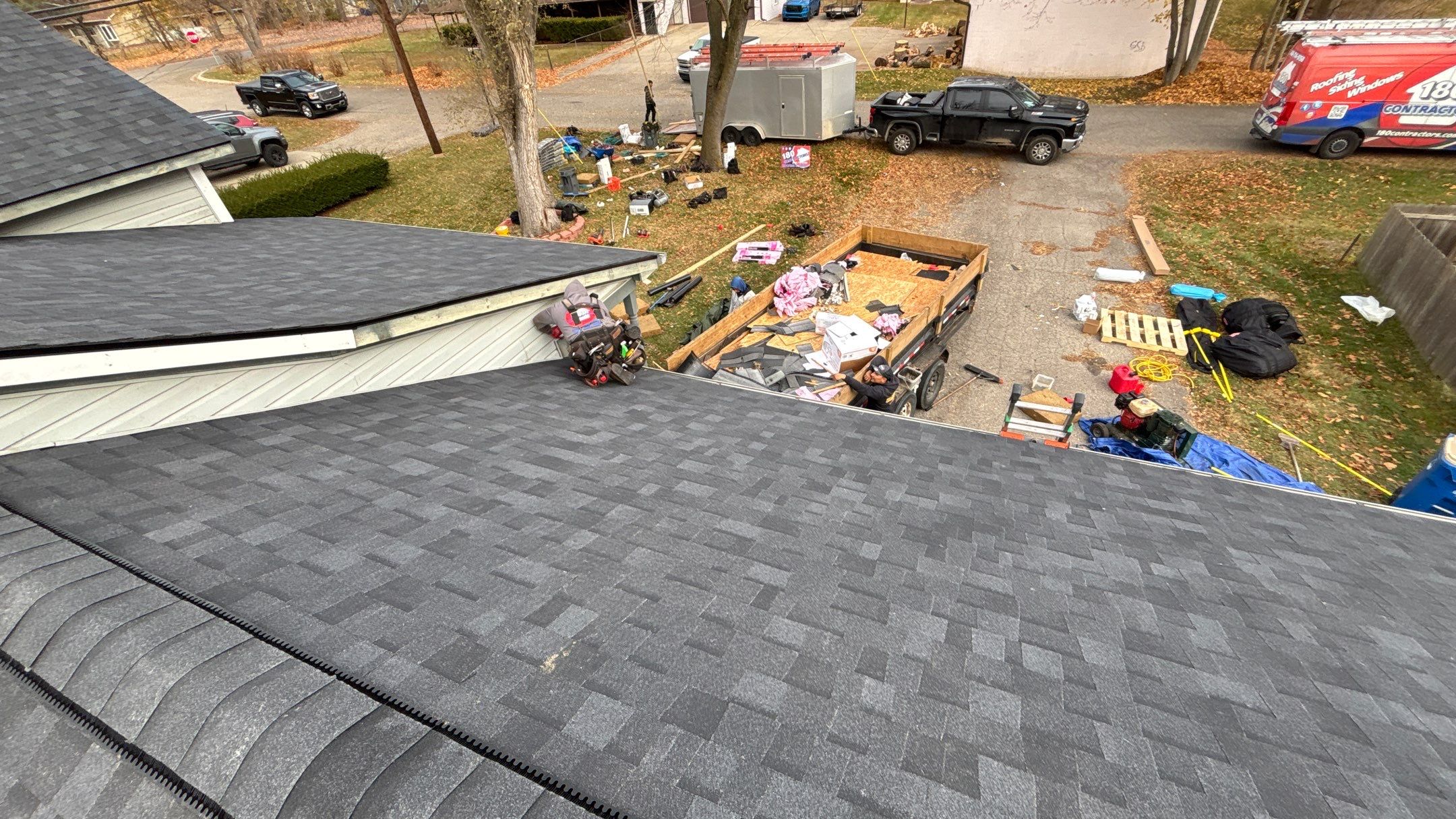 Roof Replacement using Owens Corning Onyx Black by 180 Contractors