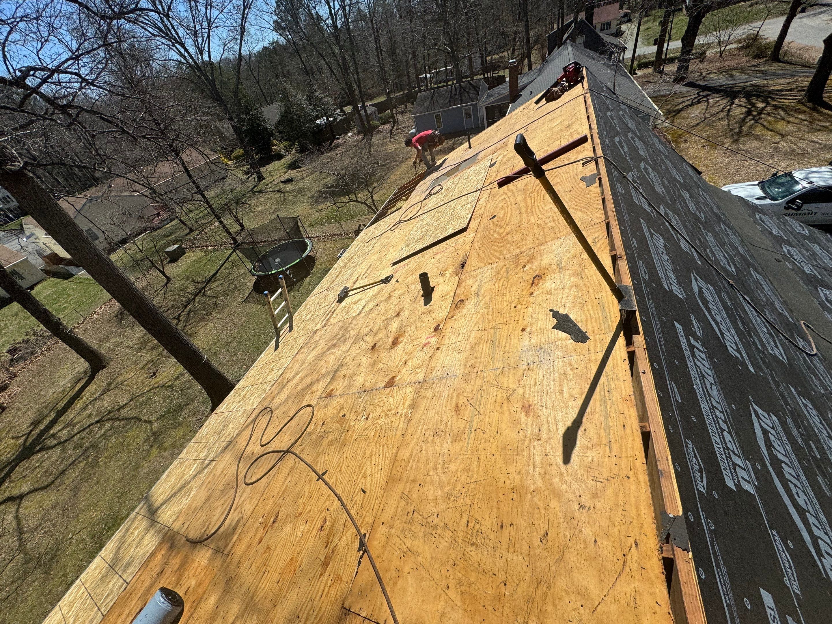 Complete Roof Replacement and Plywood Decking Repair in Quinton by Cade Construction