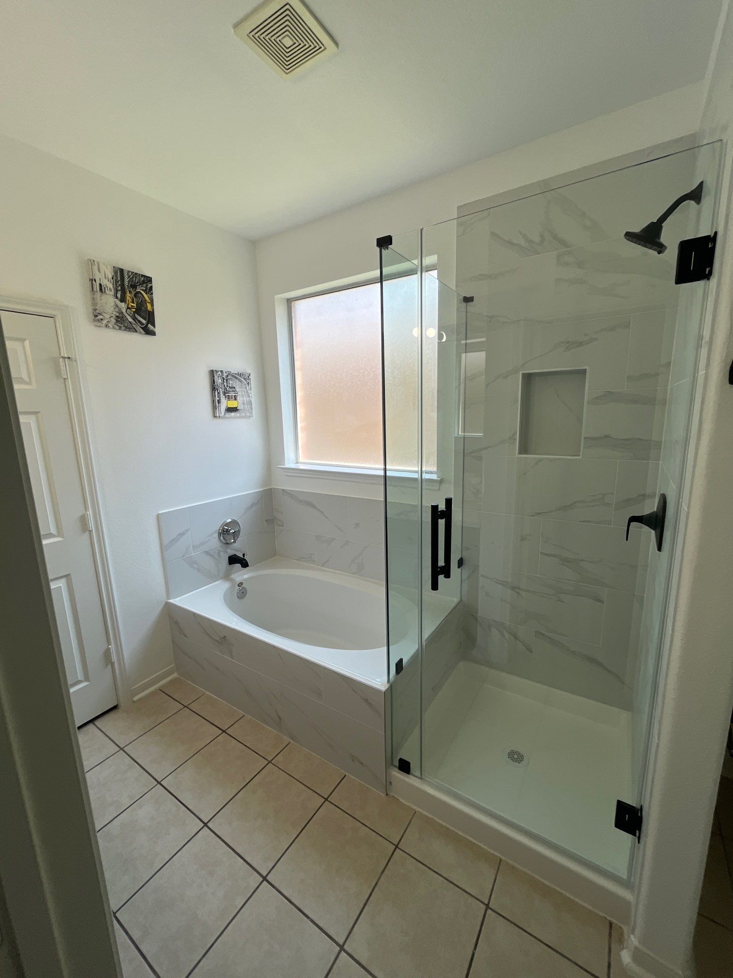 Bathroom Remodel using Water mitigation equipment by L&T General Contractors and Restoration INC