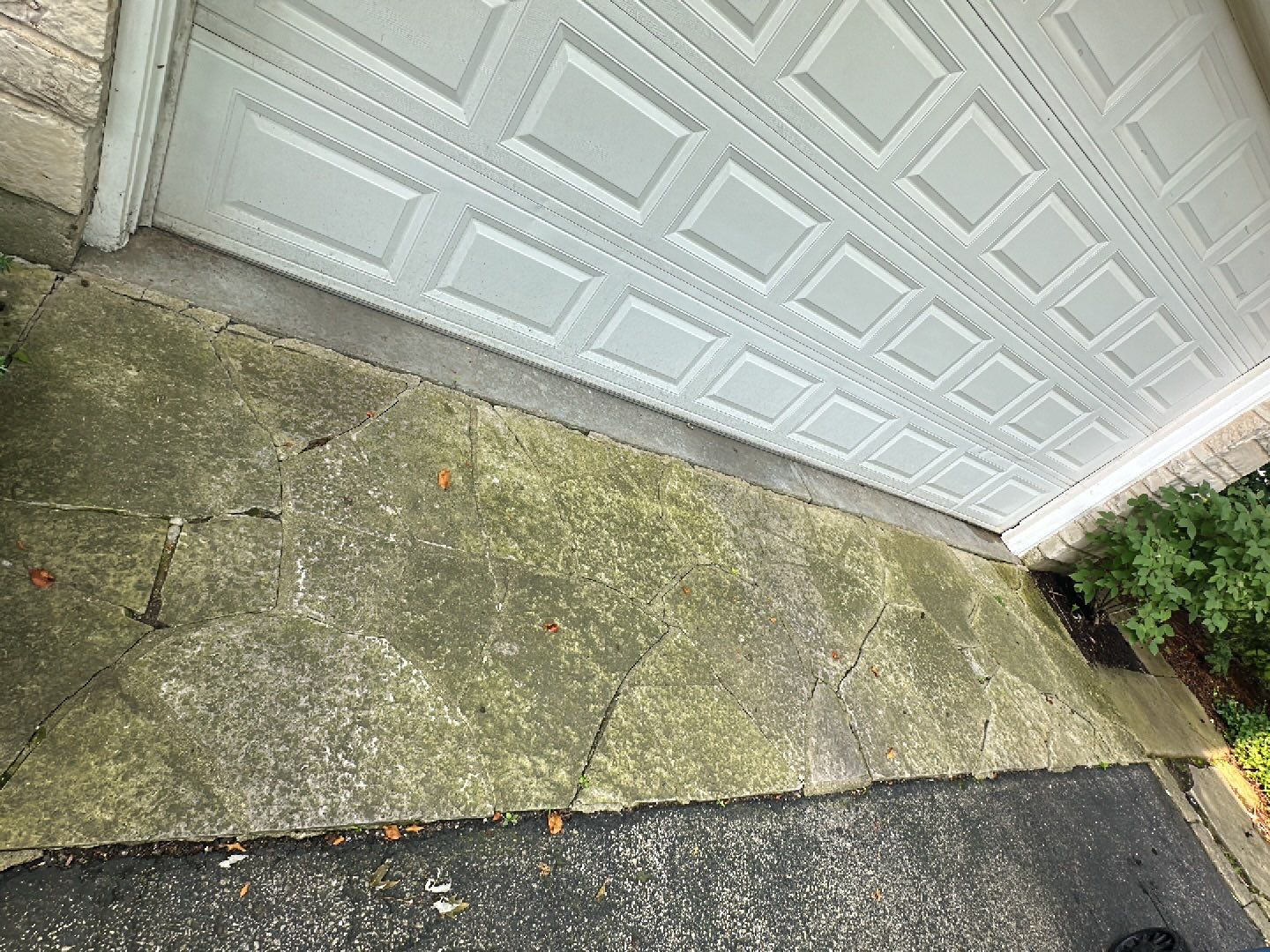 natural stone cleaning using Algaecide, soft wash soap by Northern Power Washing LLC.