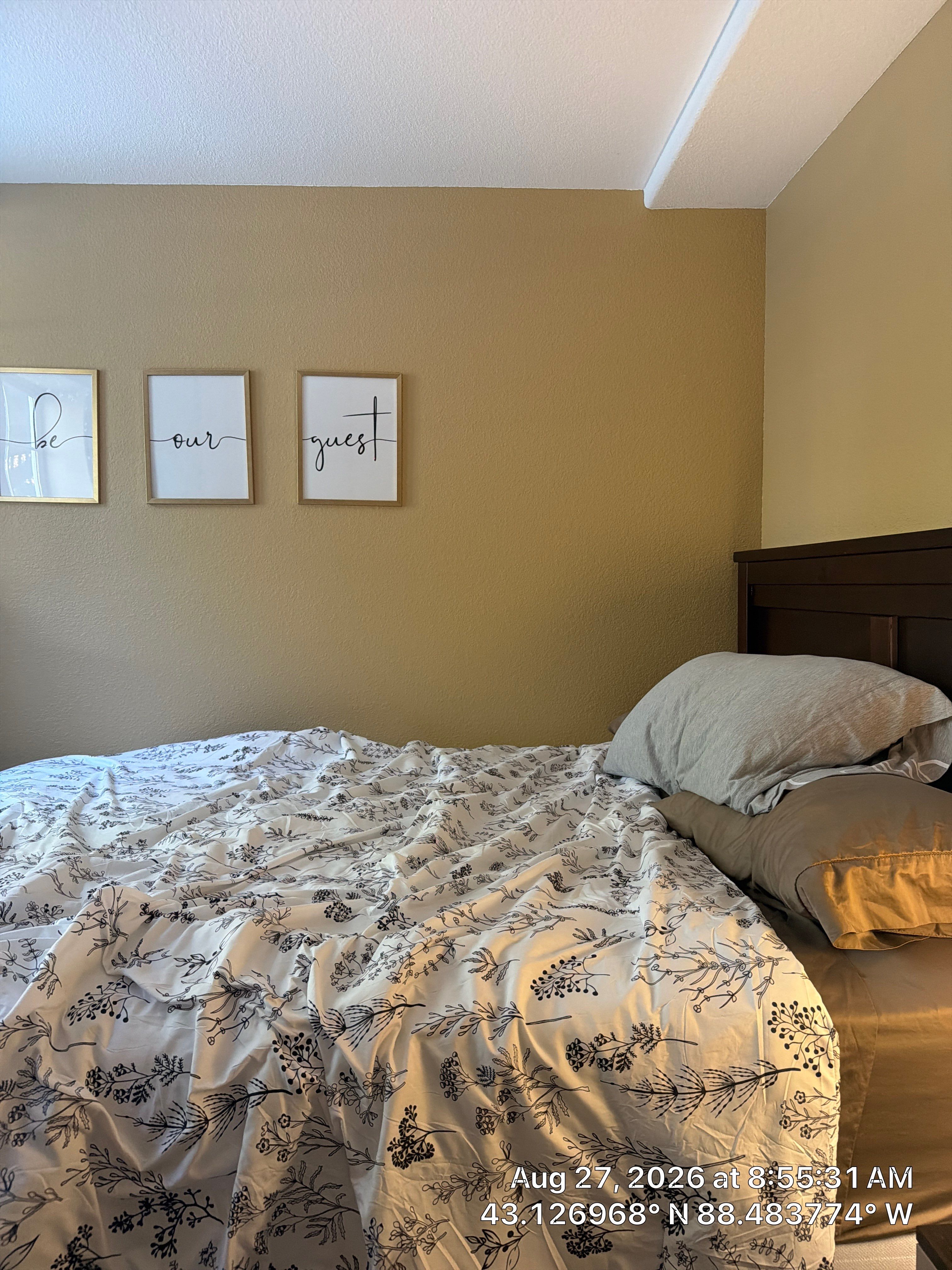 Functional Basement Renovation Featuring Guest Bedroom and Home Office by CompanyCam Sales Demo