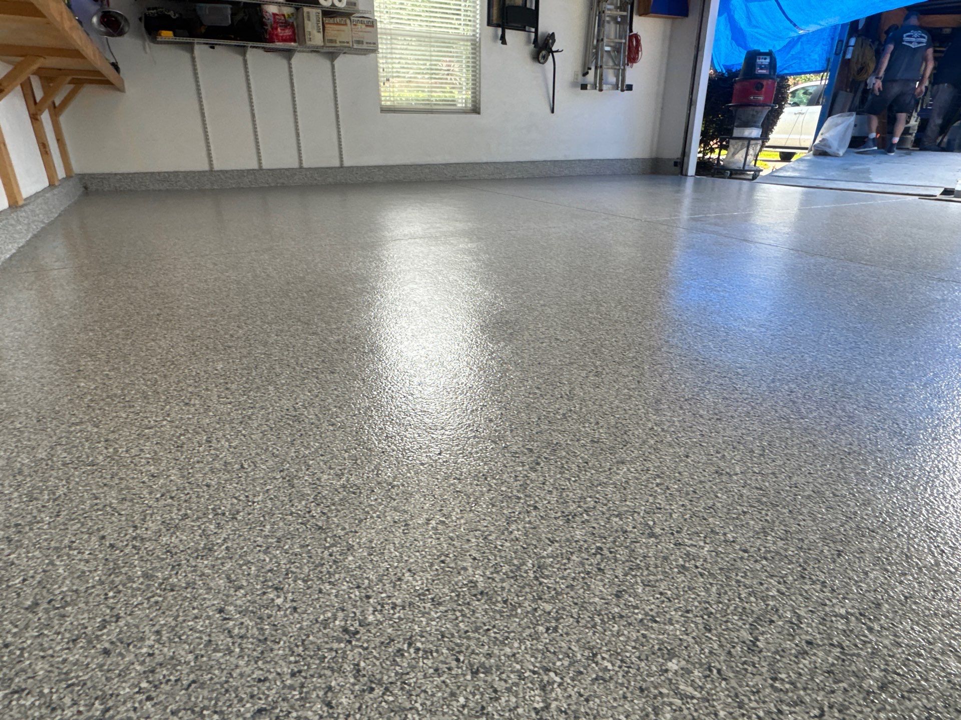 Garage Project in Newberry, FL in Tidal Wave by Cross Creek Concrete Coatings